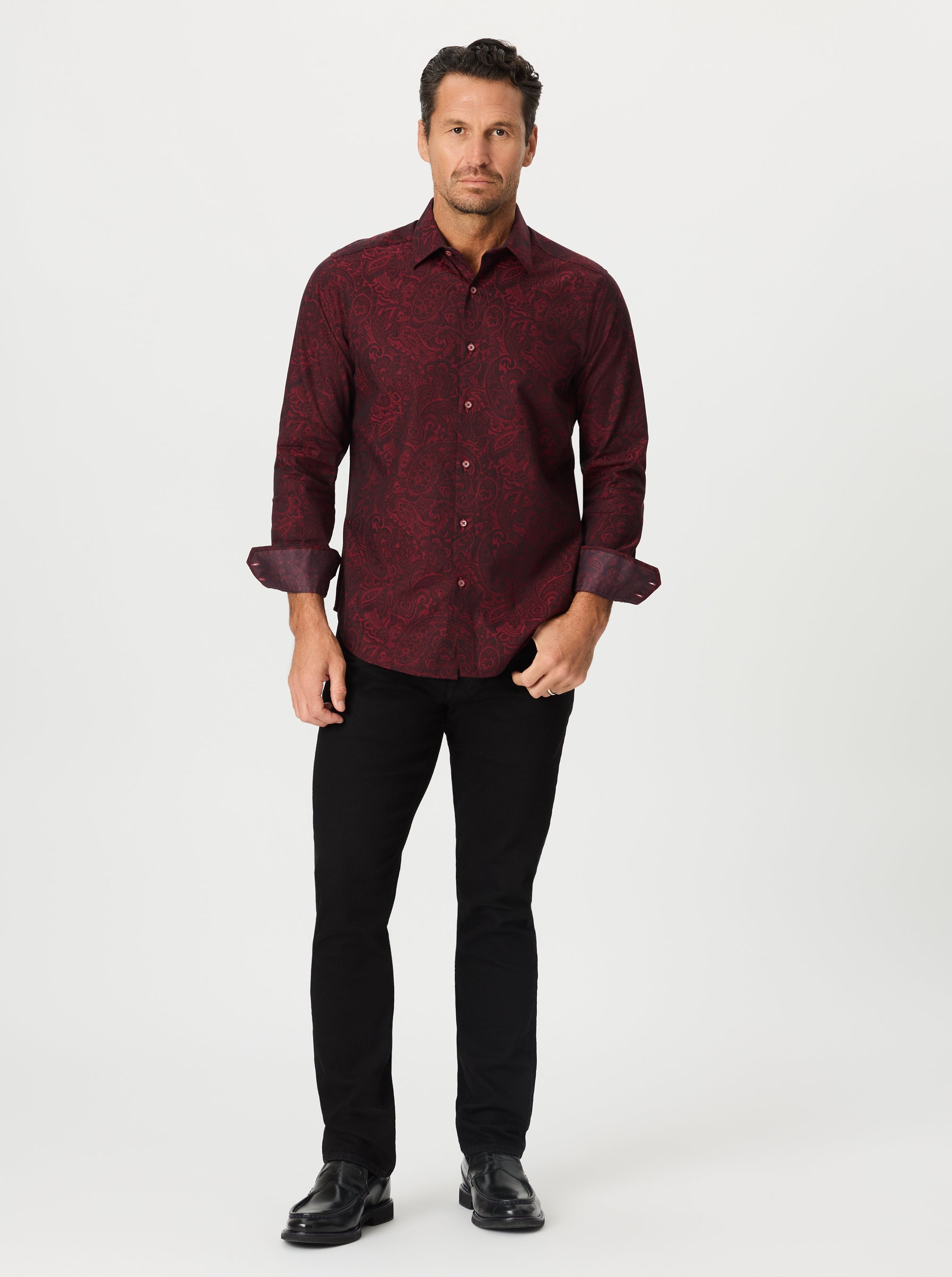 HUDSON LONG SLEEVE BUTTON DOWN SHIRT