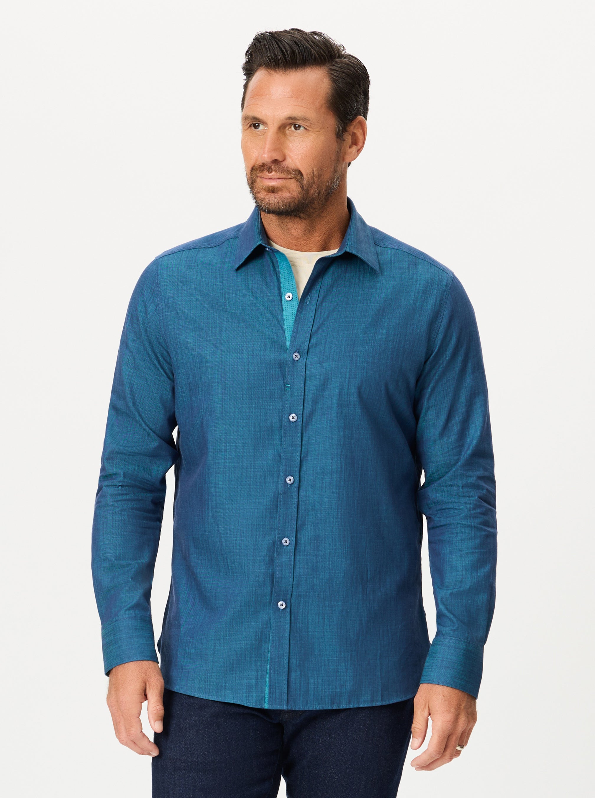 KERRINGTON LONG SLEEVE BUTTON DOWN SHIRT TALL