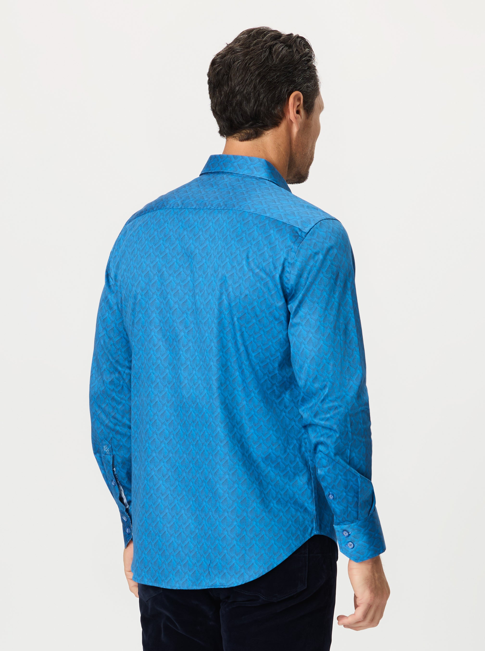 DIMELLA LONG SLEEVE BUTTON DOWN SHIRT