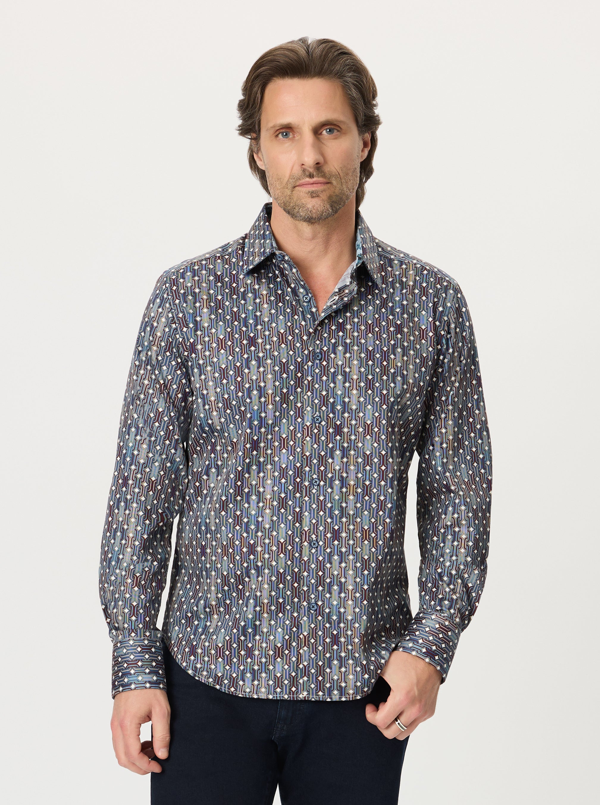 MISSING LINKS LONG SLEEVE BUTTON DOWN SHIRT BIG
