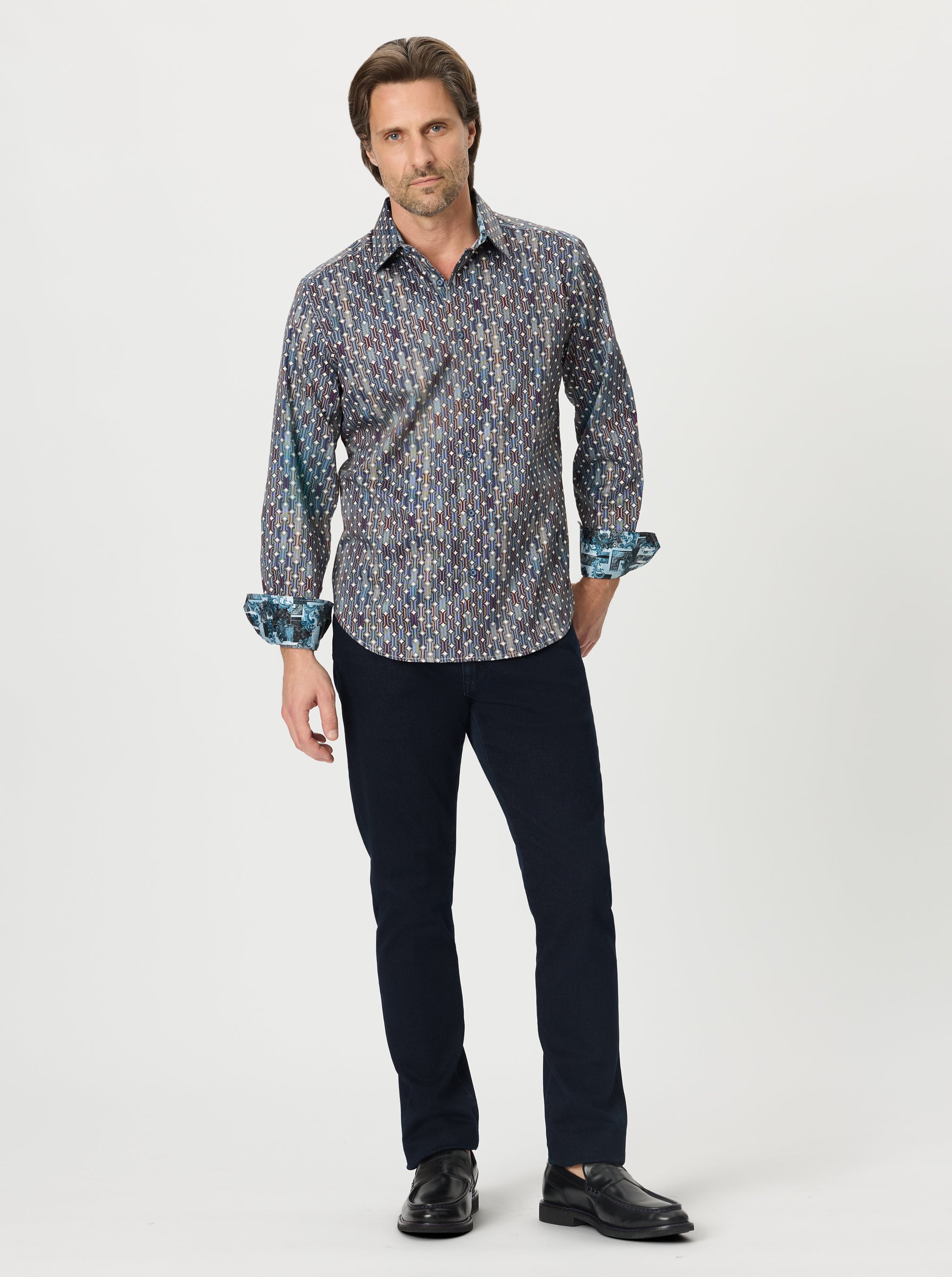 MISSING LINKS LONG SLEEVE BUTTON DOWN SHIRT BIG
