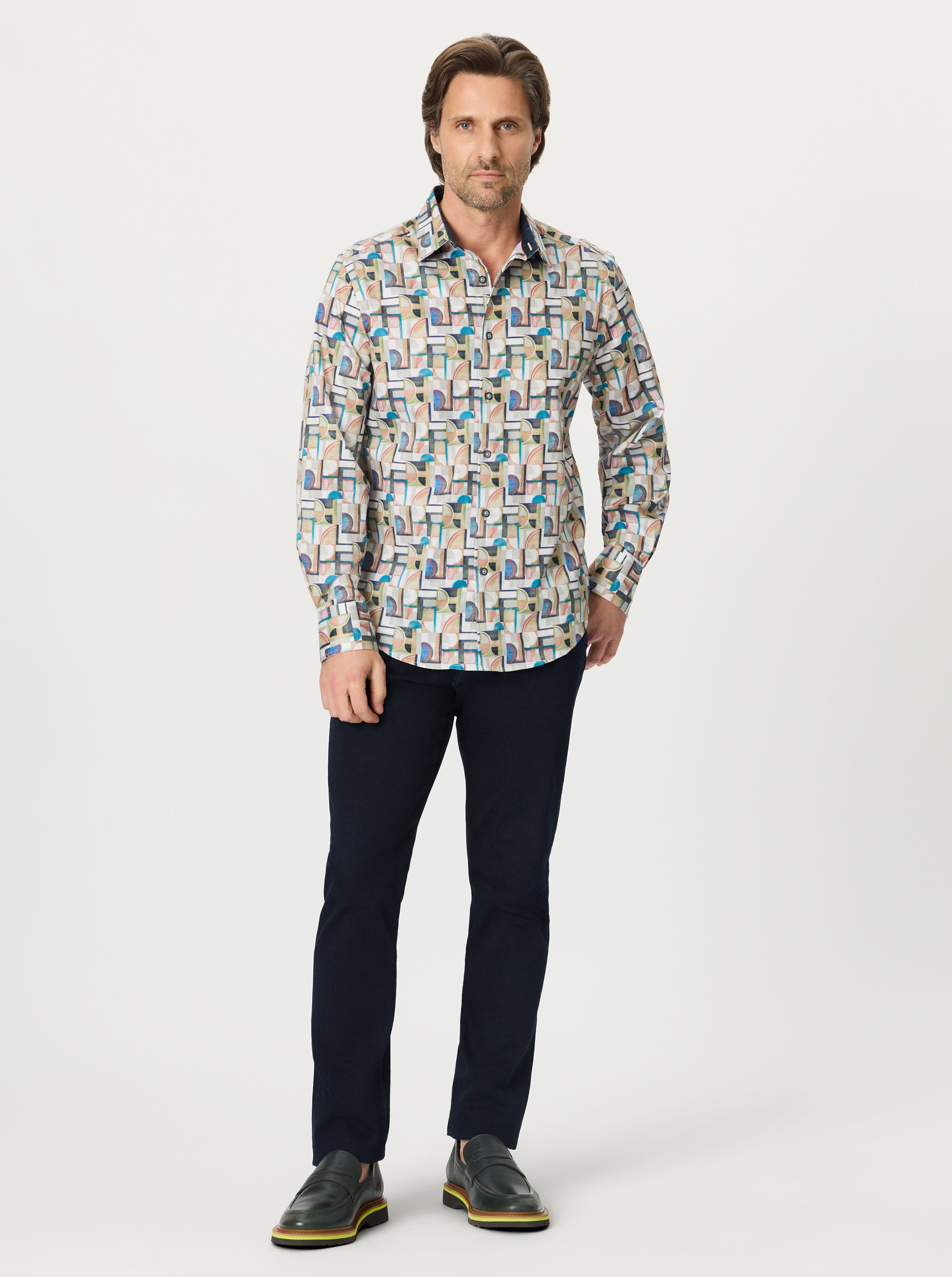 GAINSBOROUGH LONG SLEEVE BUTTON DOWN SHIRT
