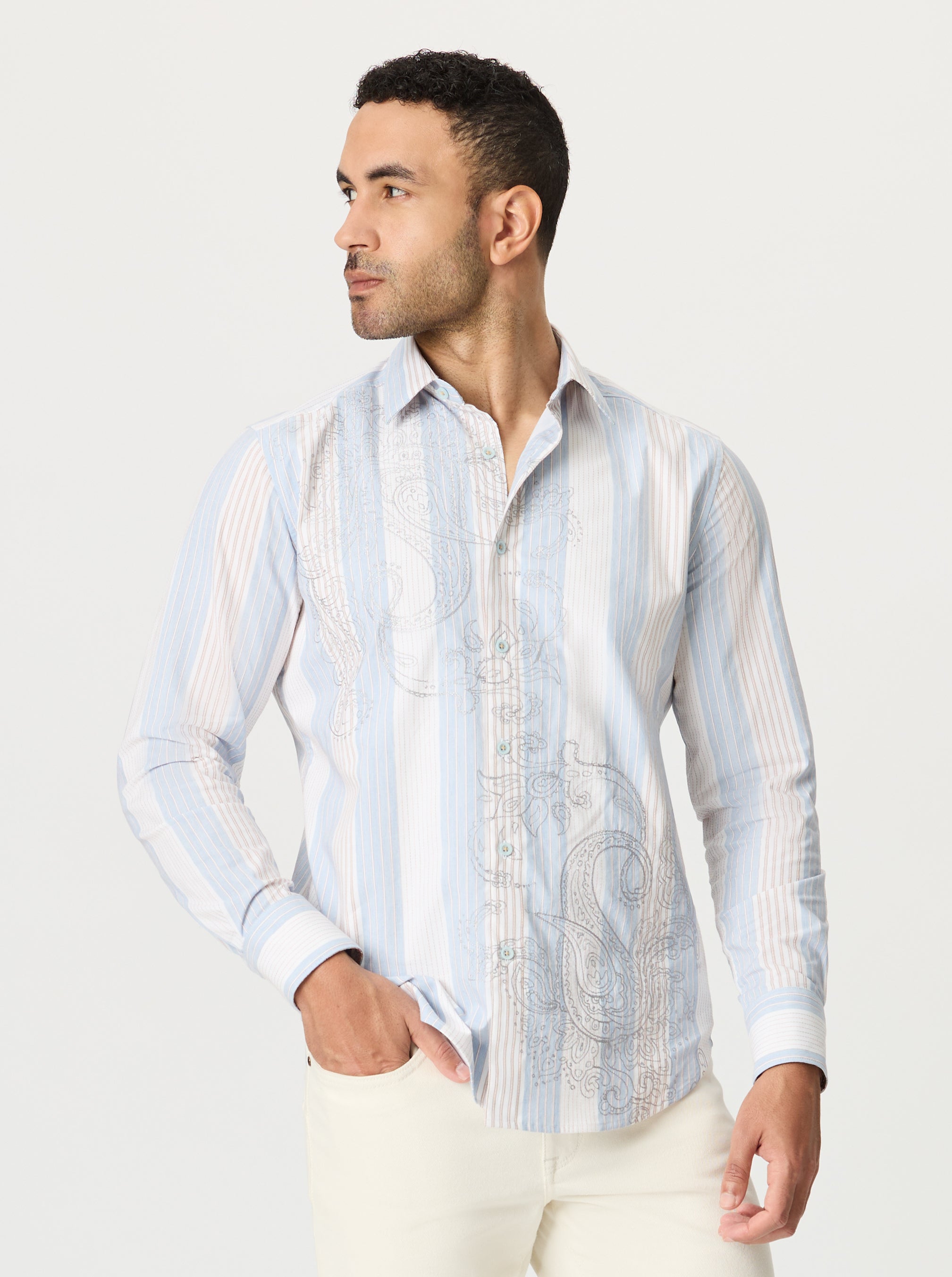 GLADSTONE LONG SLEEVE BUTTON DOWN SHIRT