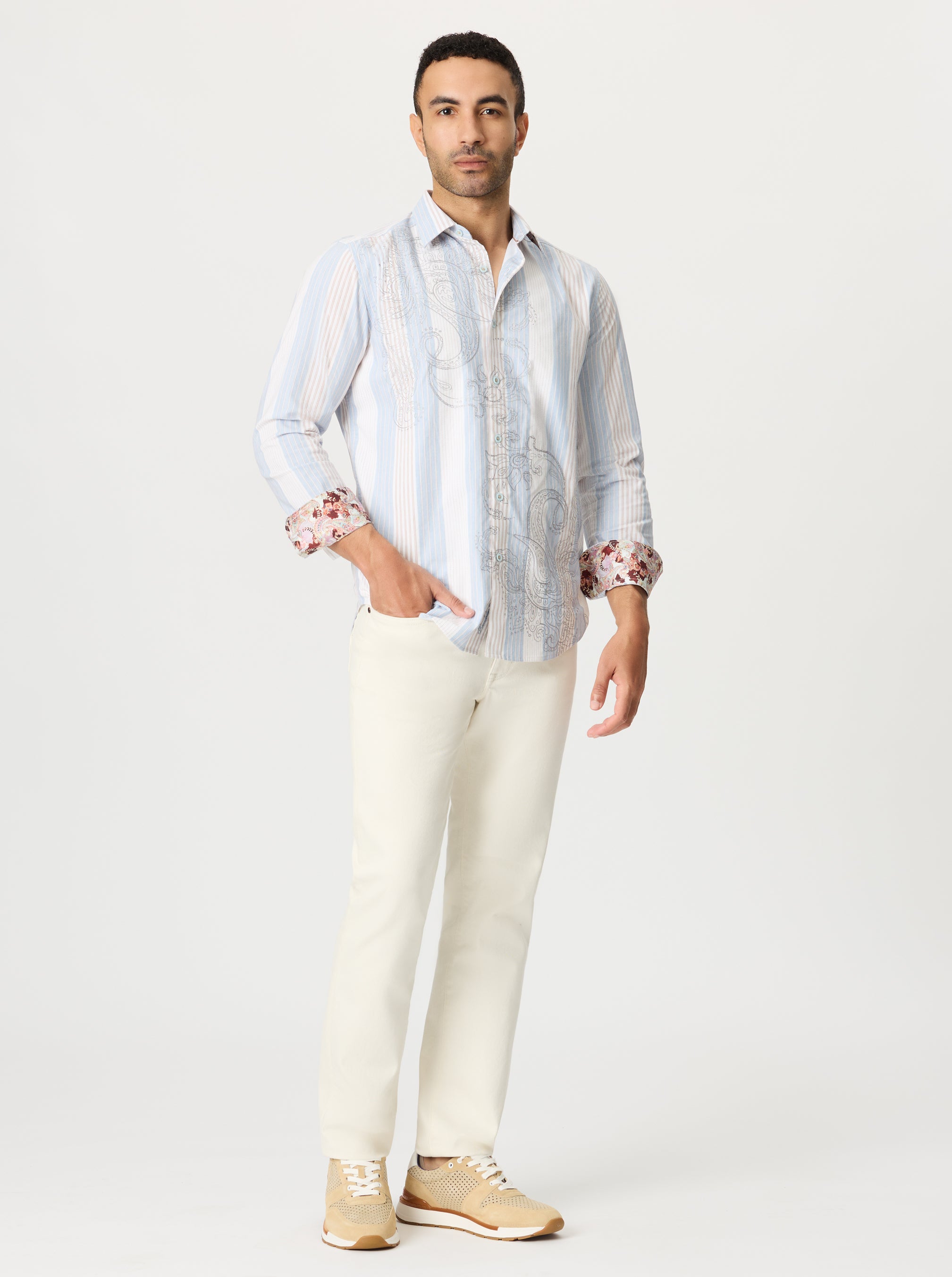 GLADSTONE LONG SLEEVE BUTTON DOWN SHIRT