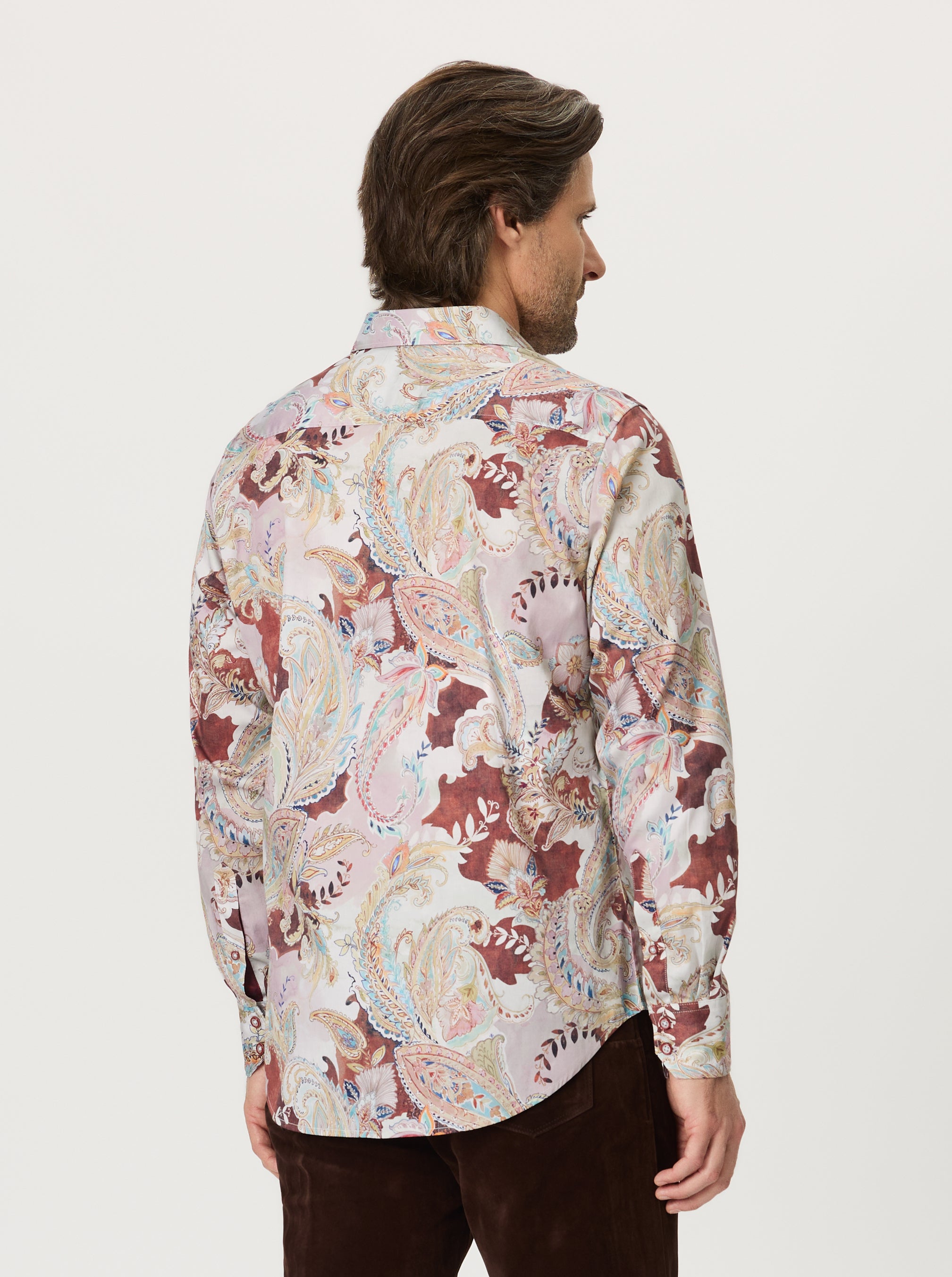 RED ROCK LONG SLEEVE BUTTON DOWN SHIRT