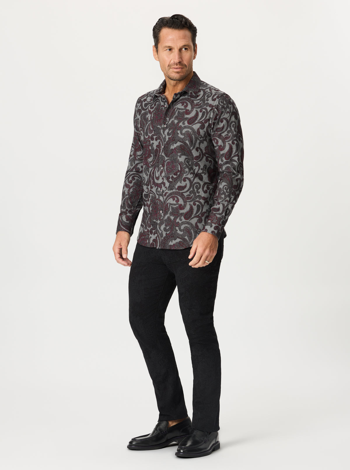 FURMAN LONG SLEEVE BUTTON DOWN SHIRT