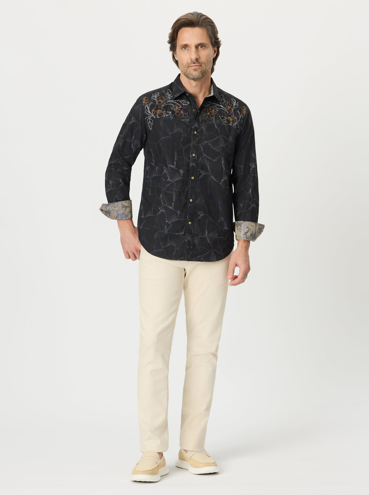 FARADAY LONG SLEEVE BUTTON DOWN SHIRT