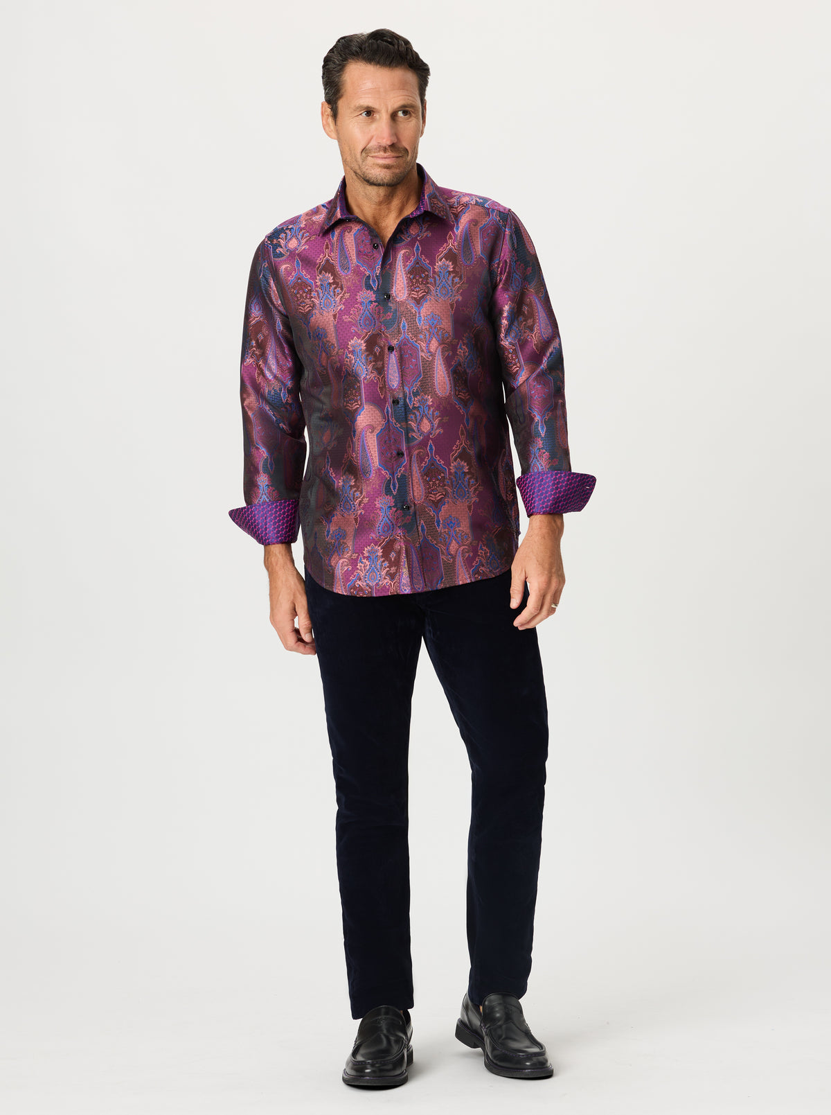LIMITED EDITION FULL BURN LONG SLEEVE BUTTON DOWN SHIRT