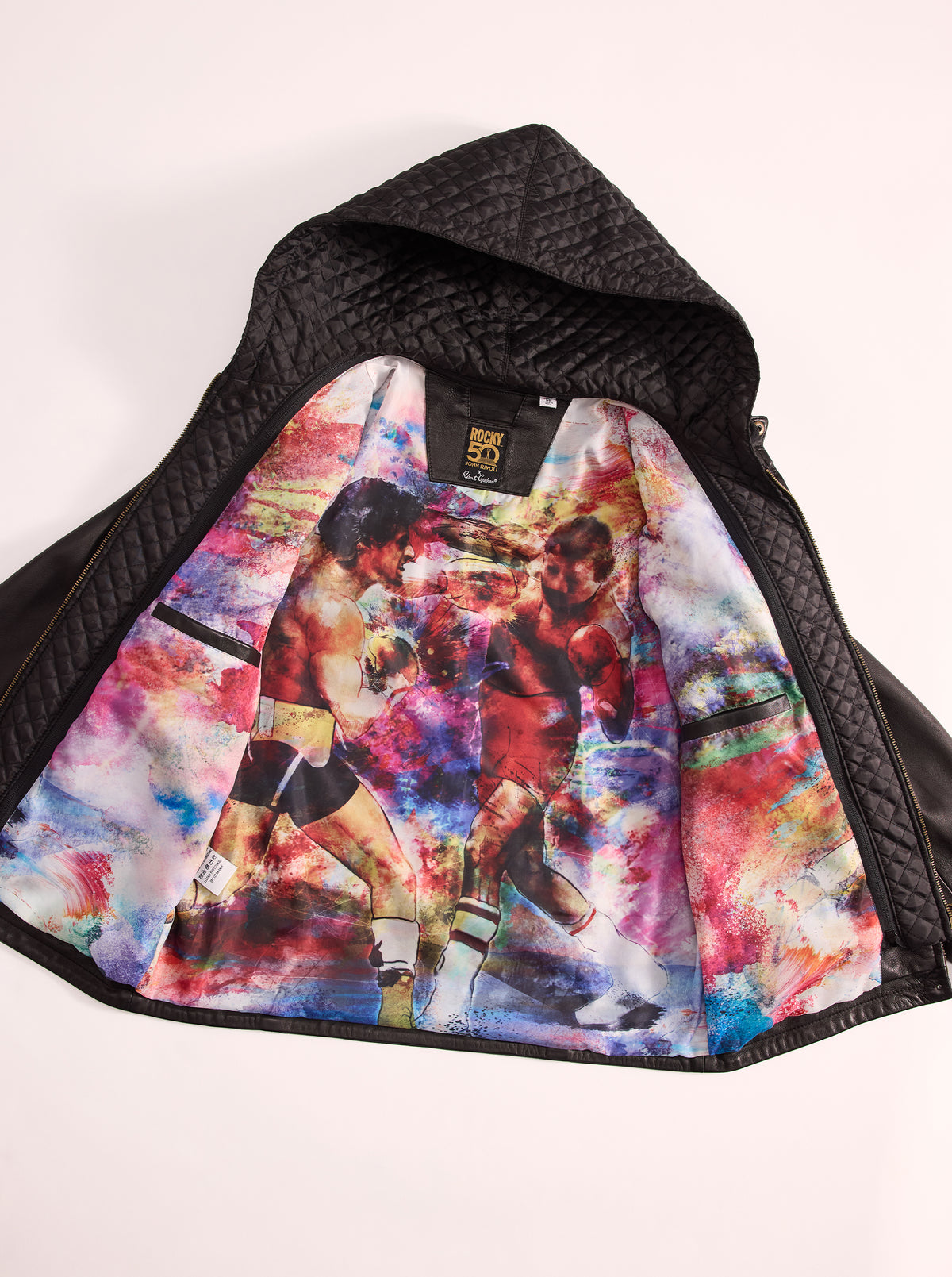 ROCKY 50TH X ROBERT GRAHAM THE PUNCH LEATHER JACKET
