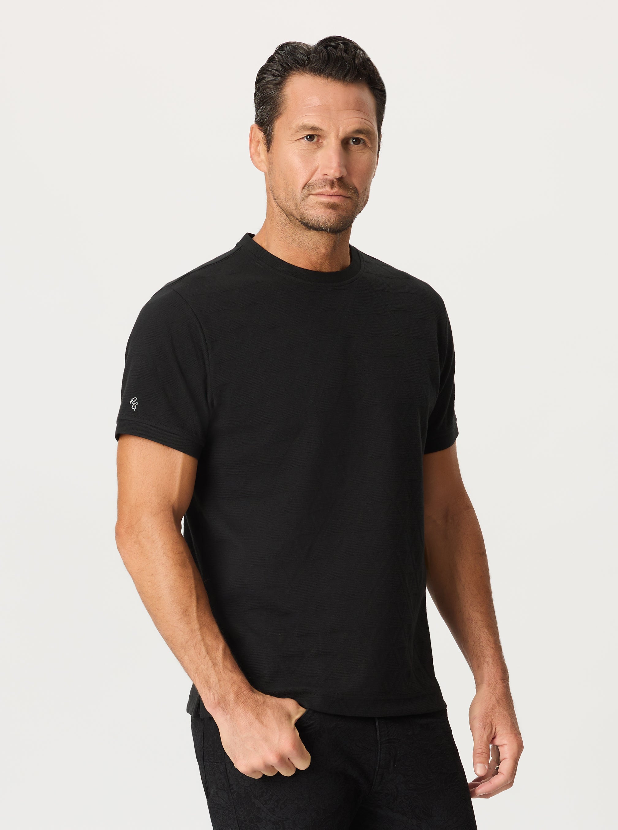 BASLOW SHORT SLEEVE KNIT T-SHIRT