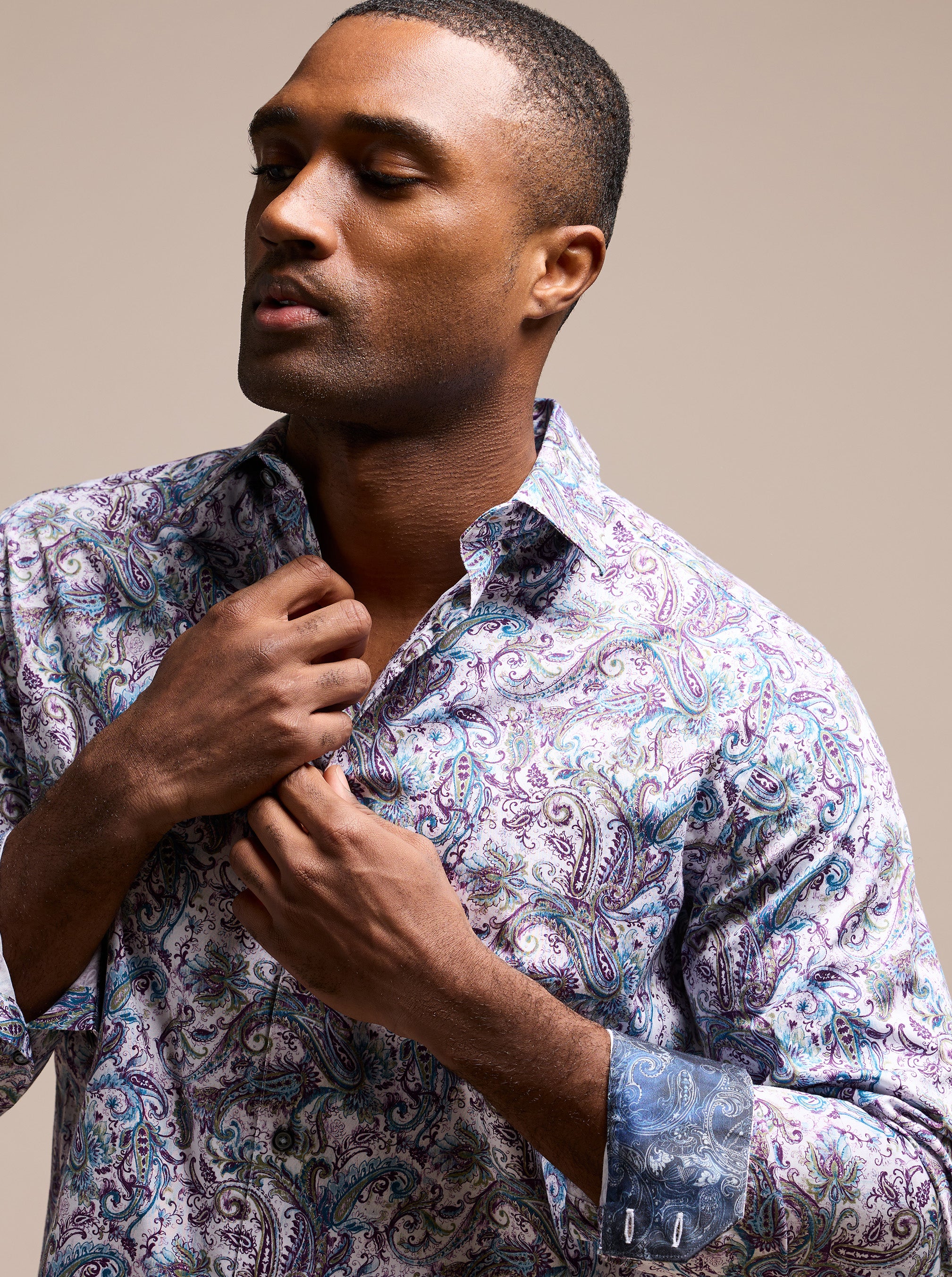 BUCKINGHAM LONG SLEEVE BUTTON DOWN SHIRT TALL