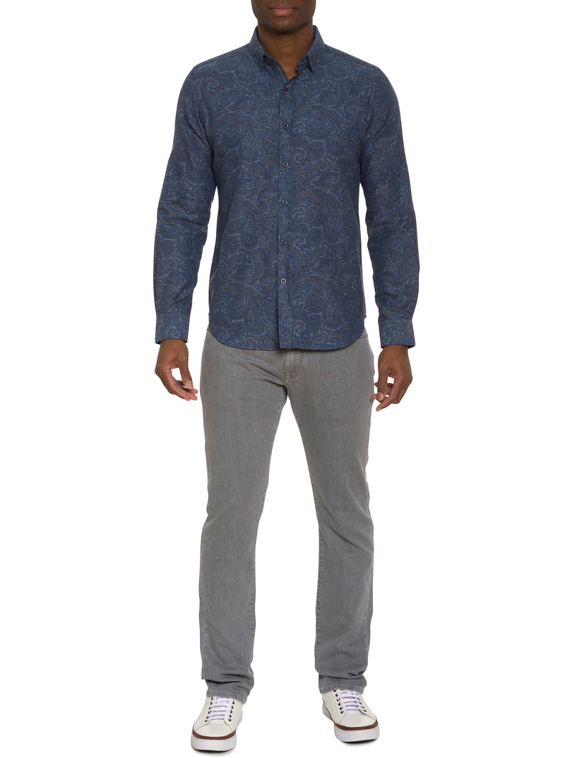 AMRANI LONG SLEEVE BUTTON DOWN SHIRT