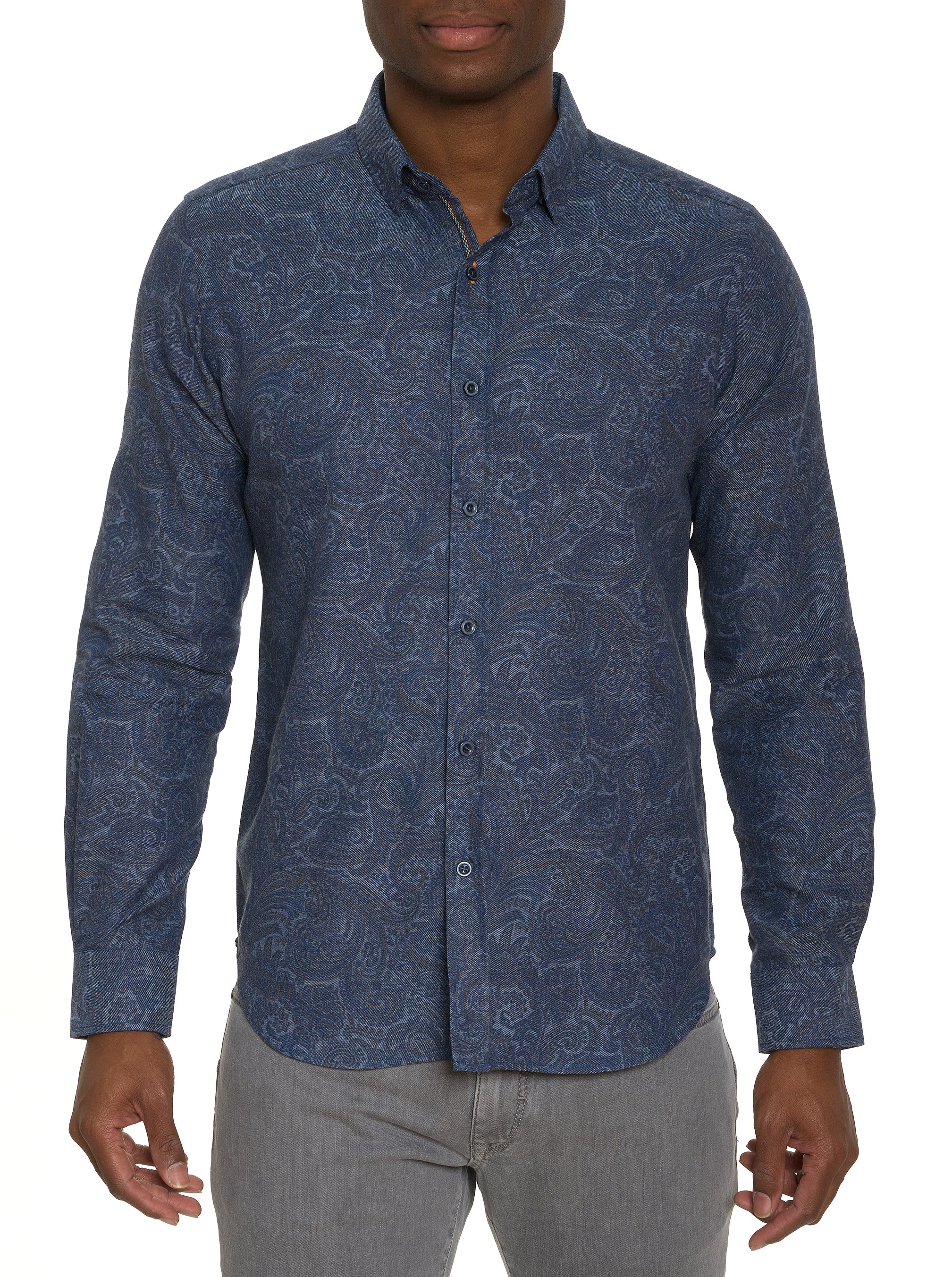 AMRANI LONG SLEEVE BUTTON DOWN SHIRT