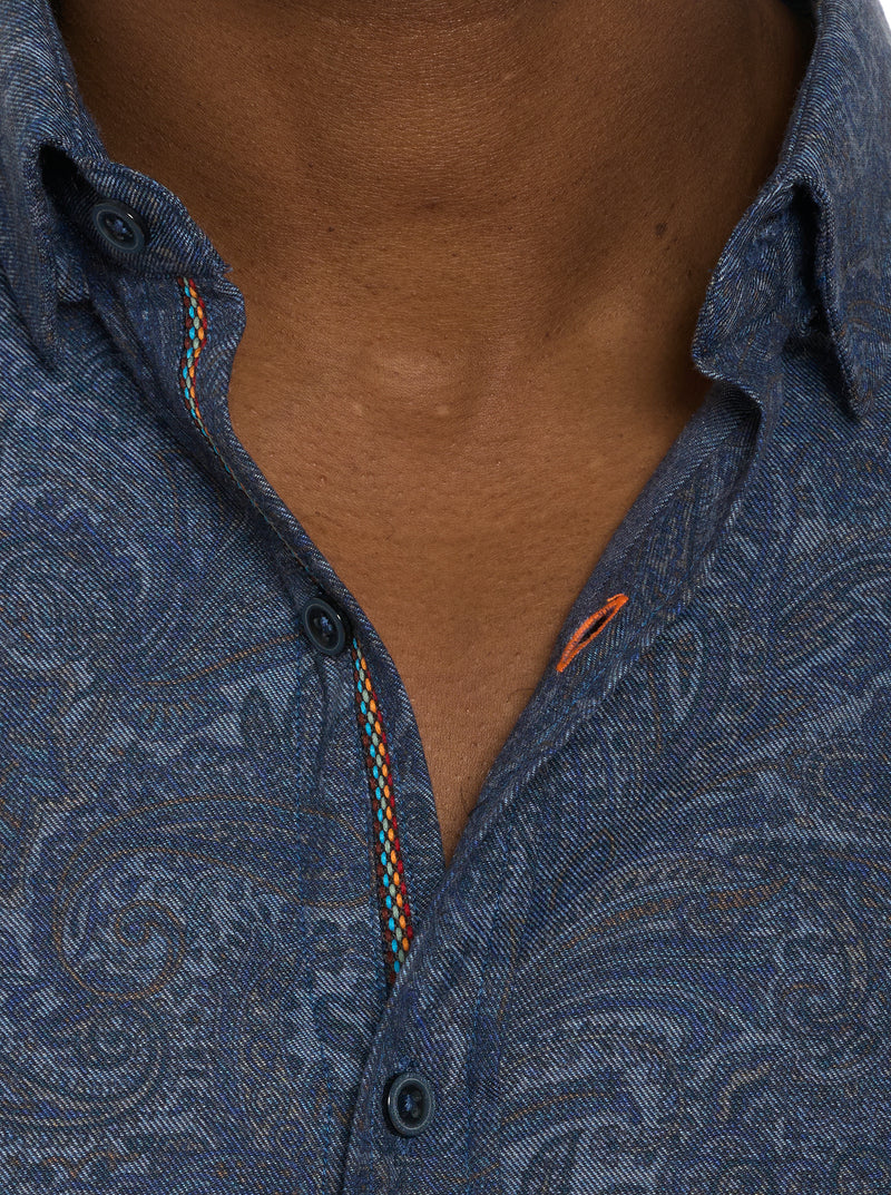 AMRANI LONG SLEEVE BUTTON DOWN SHIRT