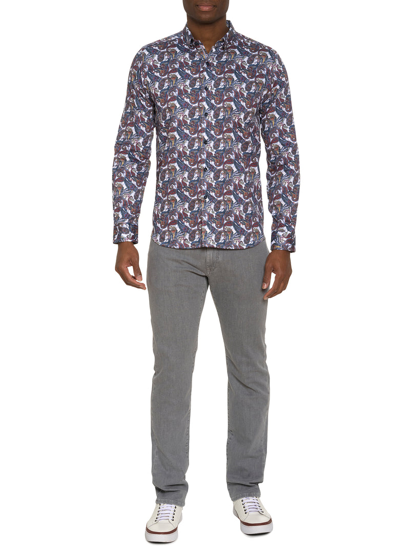 SABIR LONG SLEEVE BUTTON DOWN SHIRT