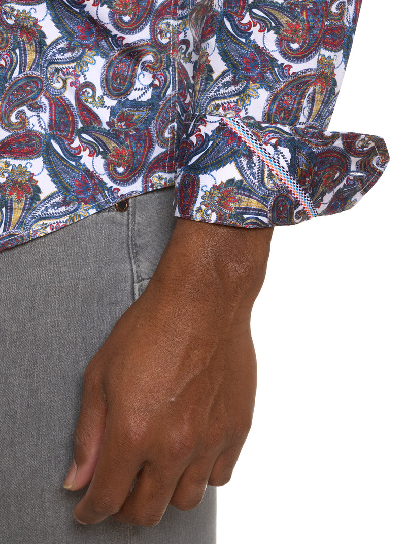 SABIR LONG SLEEVE BUTTON DOWN SHIRT