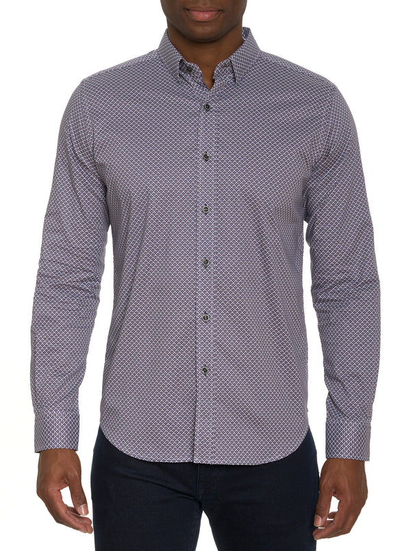 DE LUCA LONG SLEEVE BUTTON DOWN SHIRT