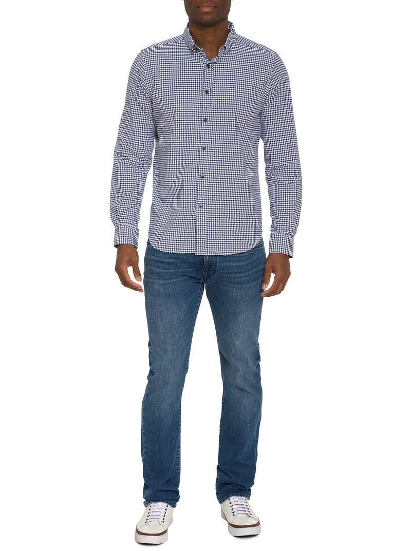 FANTONI LONG SLEEVE BUTTON DOWN SHIRT