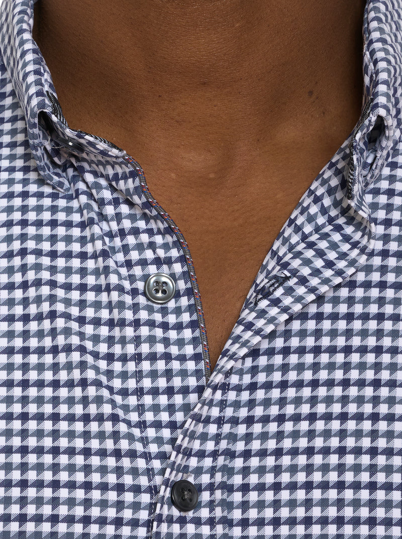 FANTONI LONG SLEEVE BUTTON DOWN SHIRT