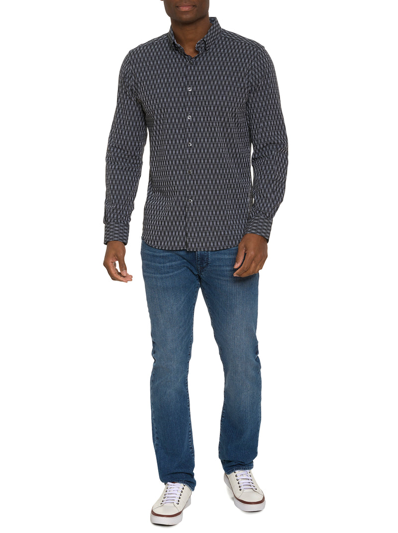 NUCCI LONG SLEEVE BUTTON DOWN SHIRT