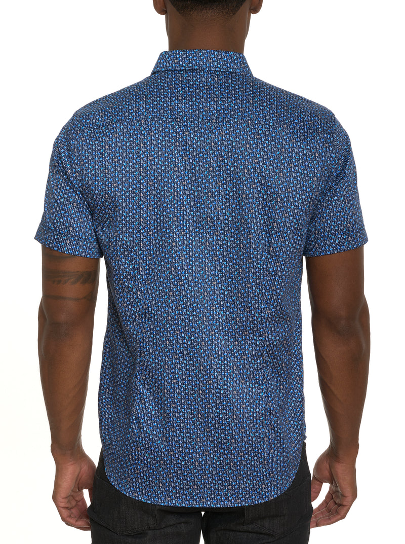 BERRADA SHORT SLEEVE BUTTON DOWN SHIRT