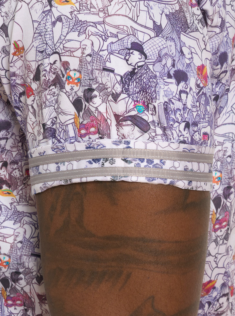 MASQUERADE SHORT SLEEVE  BUTTON DOWN SHIRT