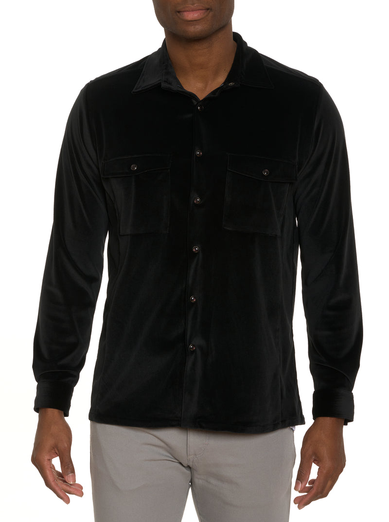 PATORNO BUTTON FRONT SHIRT JACKET
