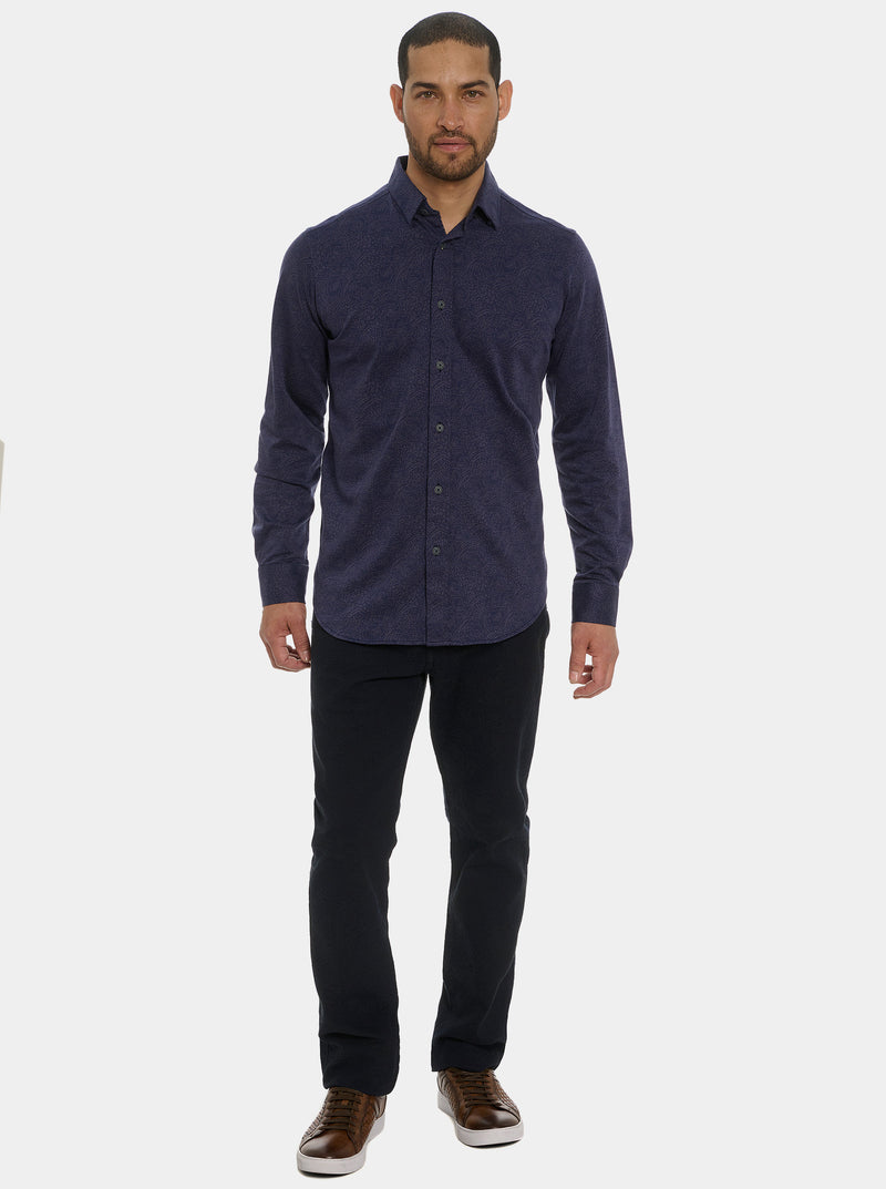 KELVIN LONG SLEEVE BUTTON DOWN SHIRT