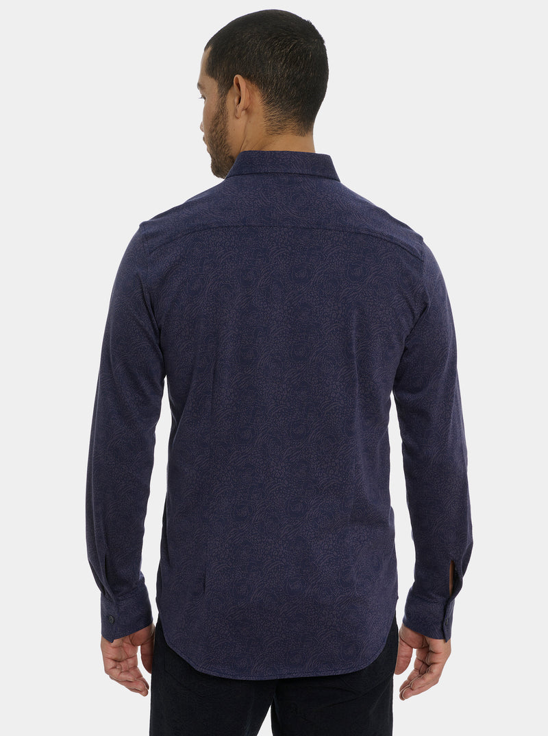 KELVIN LONG SLEEVE BUTTON DOWN SHIRT