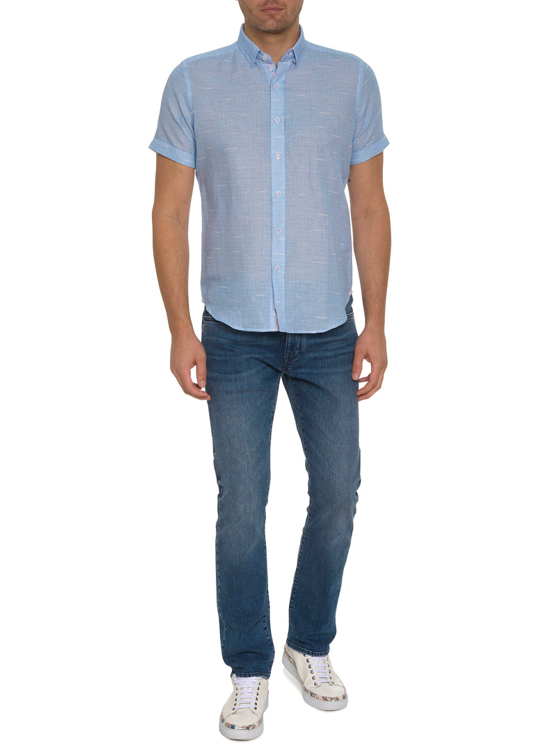 SLOAN SHORT SLEEVE BUTTON DOWN SHIRT
