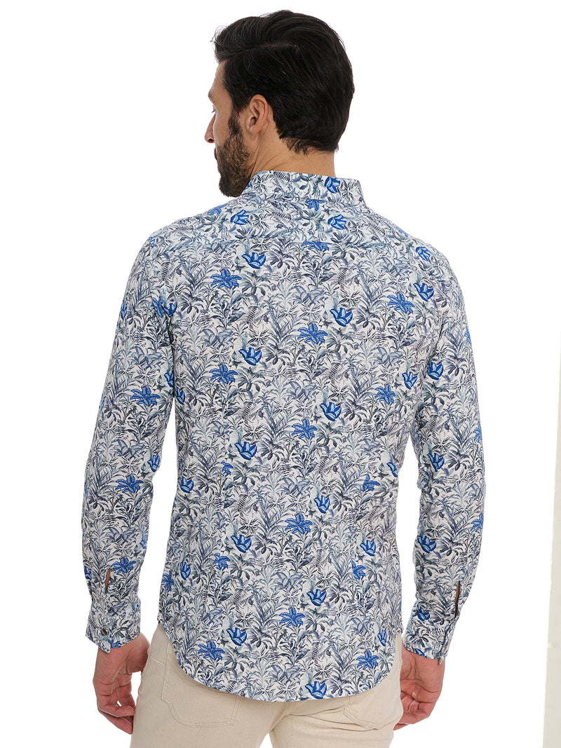 LEIF LONG SLEEVE BUTTON DOWN KNIT SHIRT