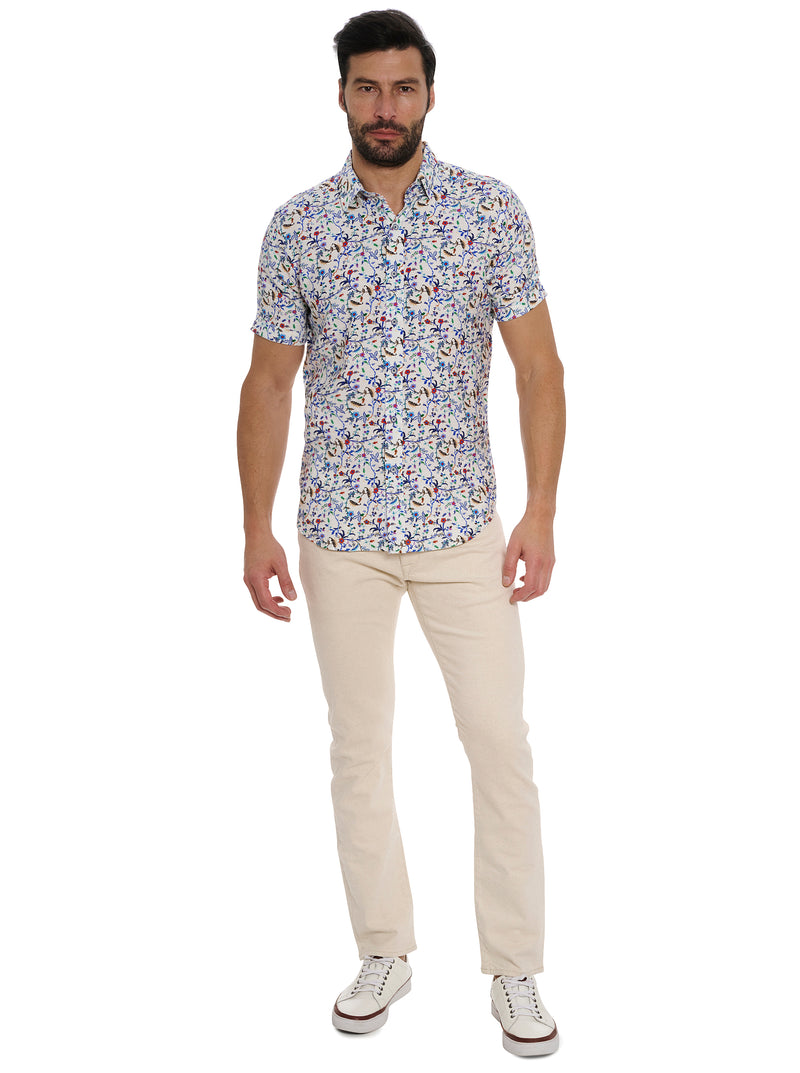 LANDON SHORT SLEEVE BUTTON DOWN SHIRT TALL