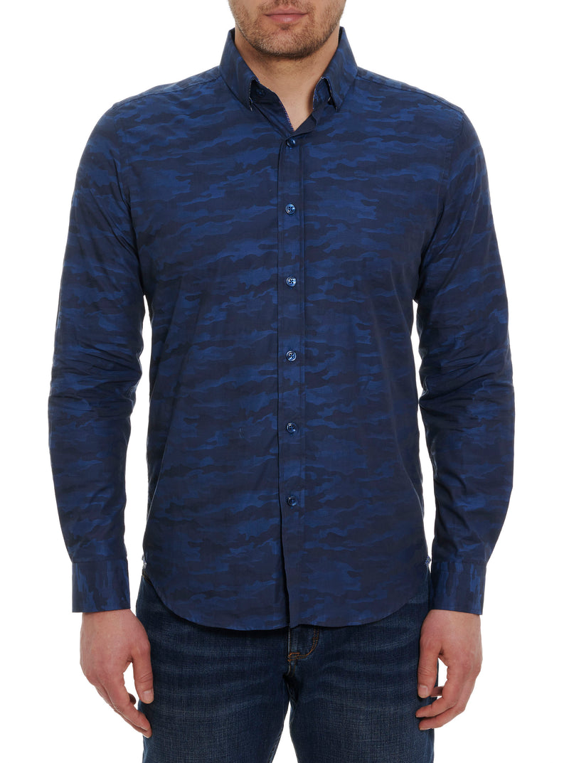 CAINS LONG SLEEVE BUTTON DOWN SHIRT