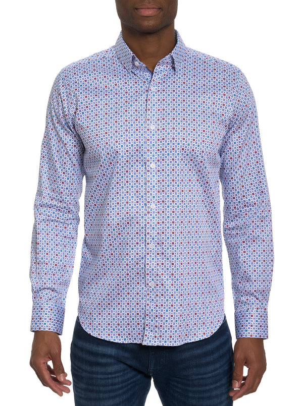 FAVRE LONG SLEEVE BUTTON DOWN SHIRT