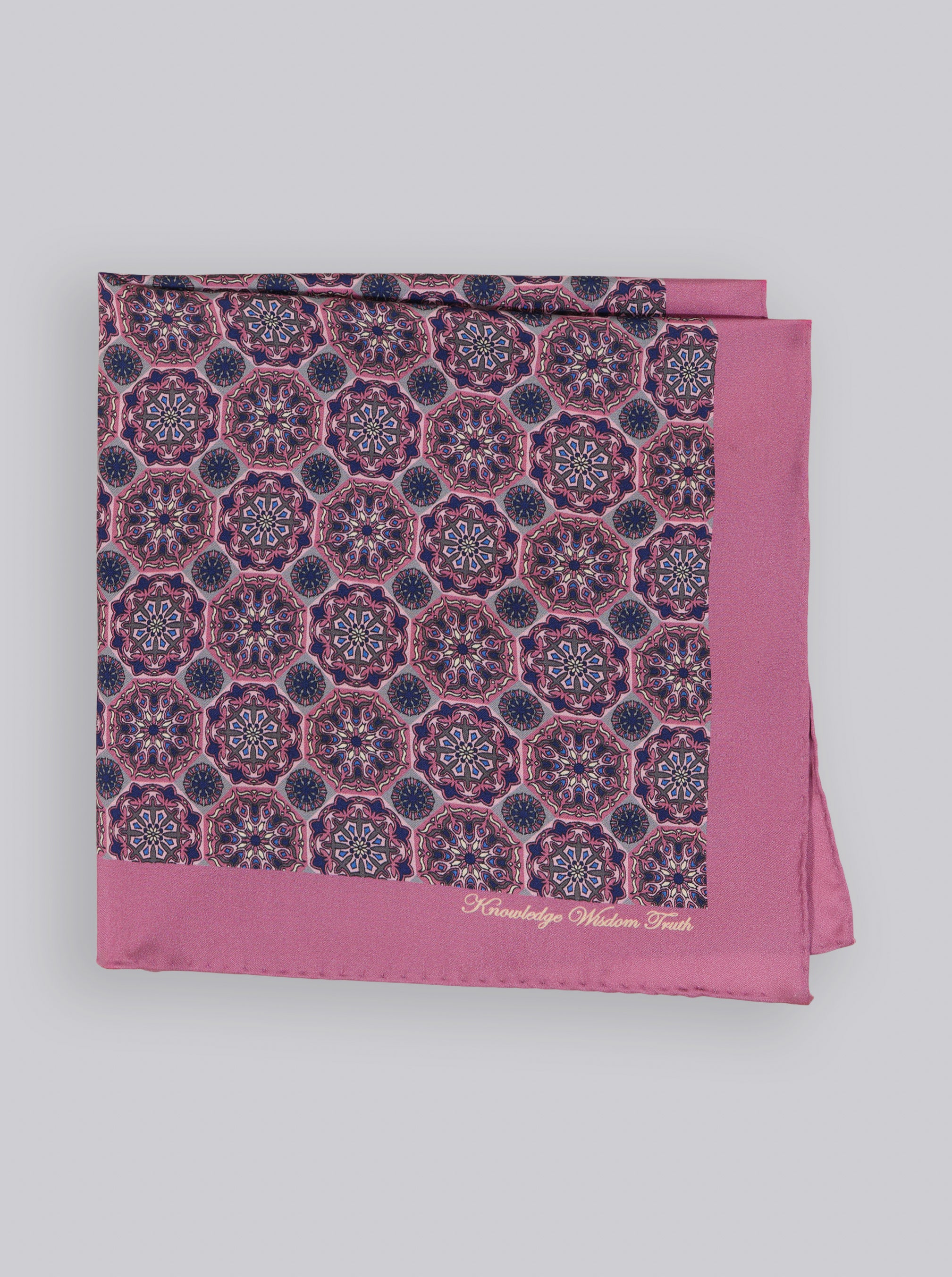 PINK GEO POCKET SQUARE
