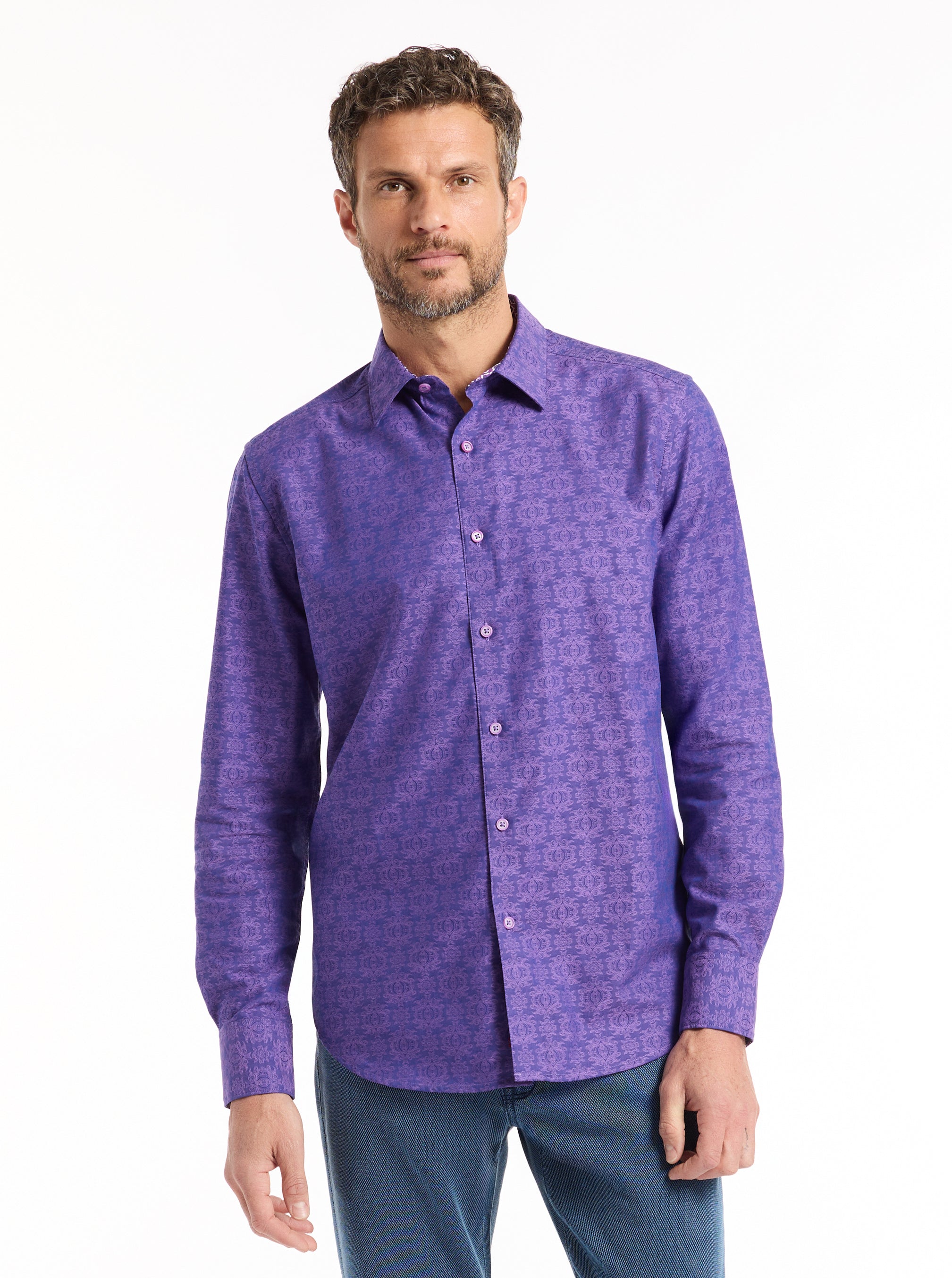 STELLMAN LONG SLEEVE BUTTON DOWN SHIRT