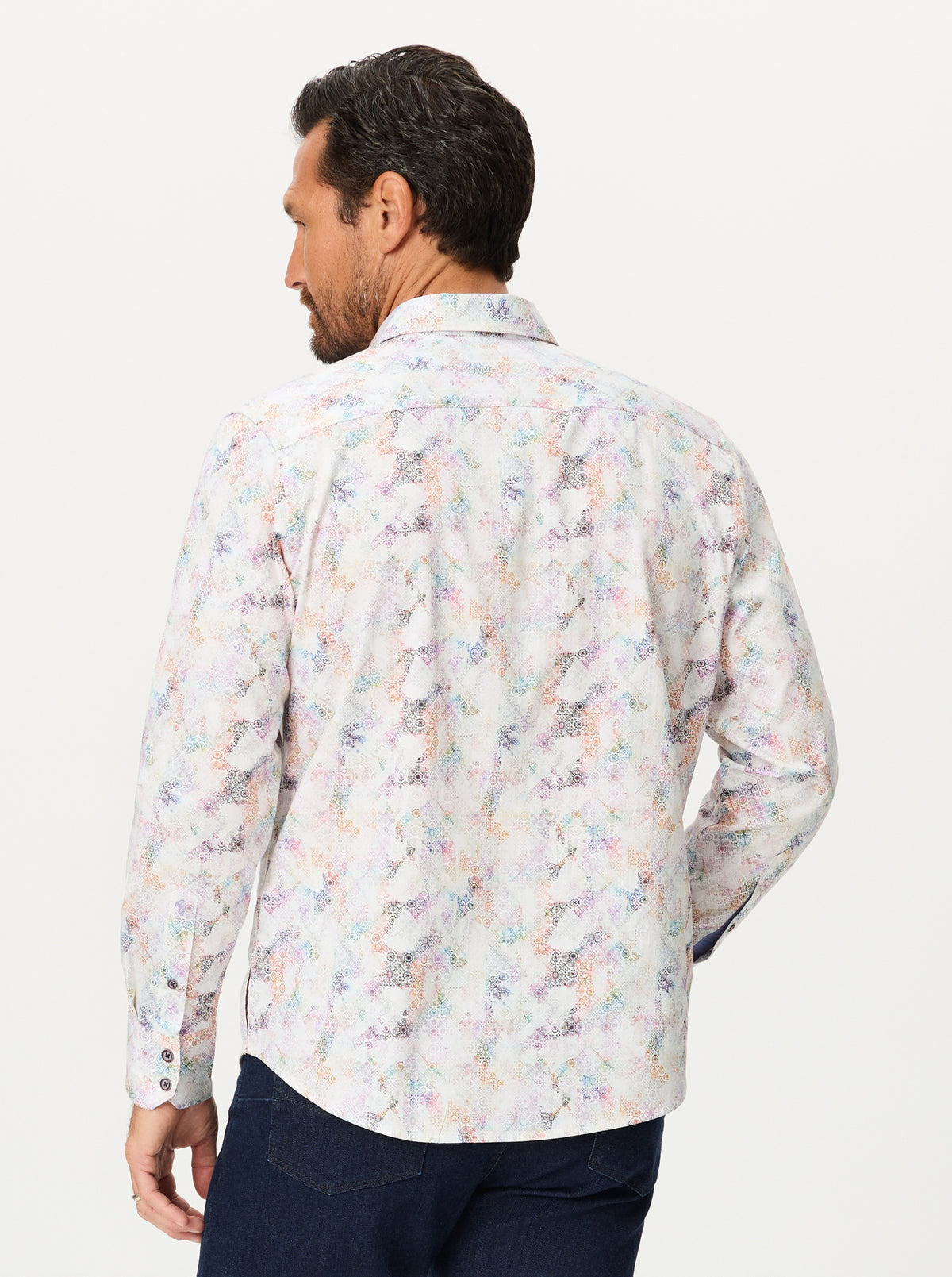 AXEDALE LONG SLEEVE BUTTON DOWN SHIRT