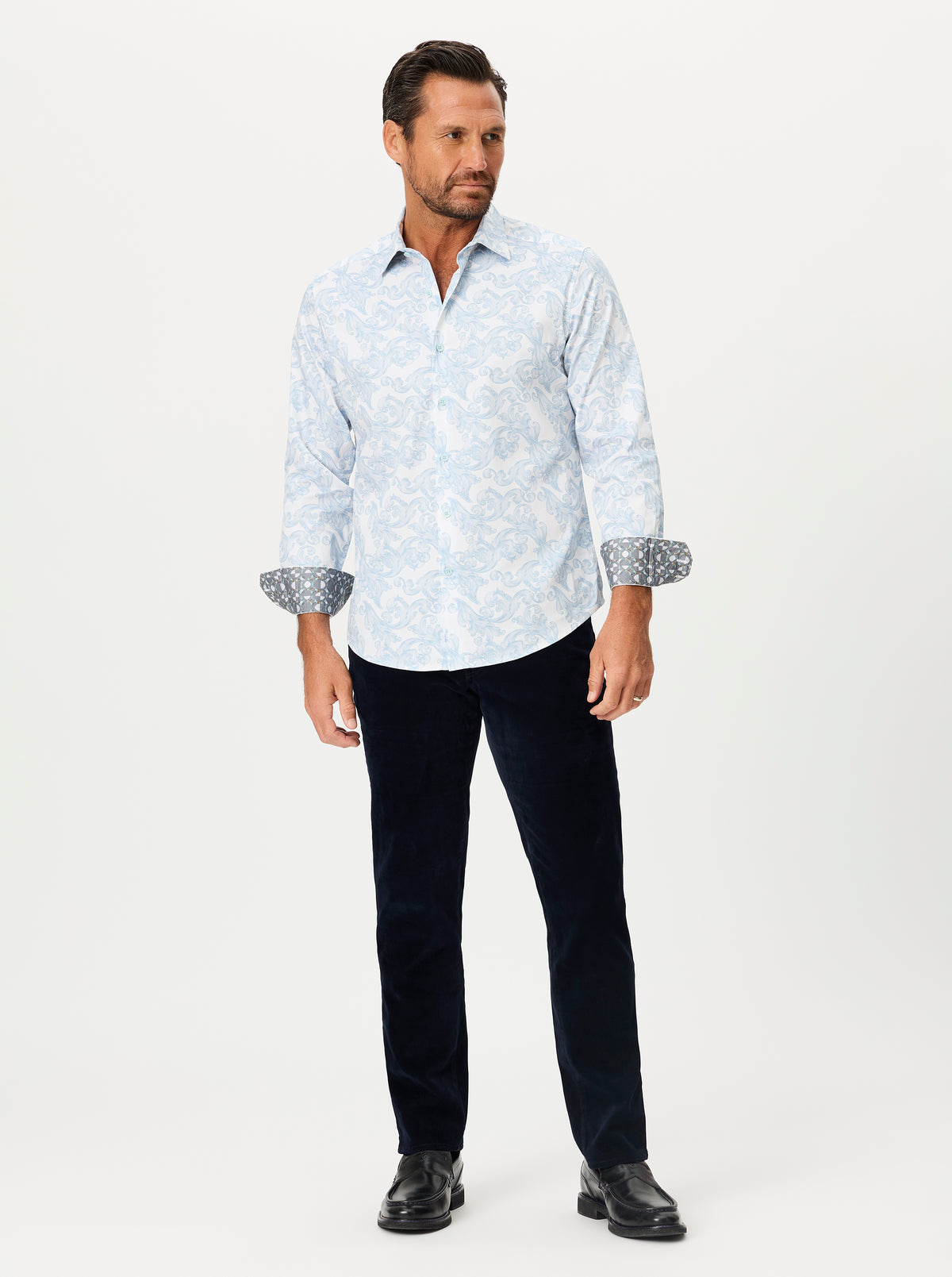BURNLEY LONG SLEEVE BUTTON DOWN SHIRT