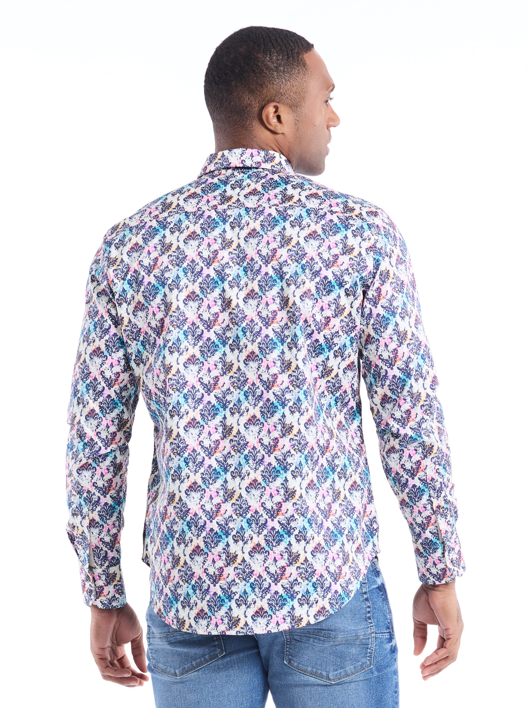 COBRAM LONG SLEEVE BUTTON DOWN SHIRT