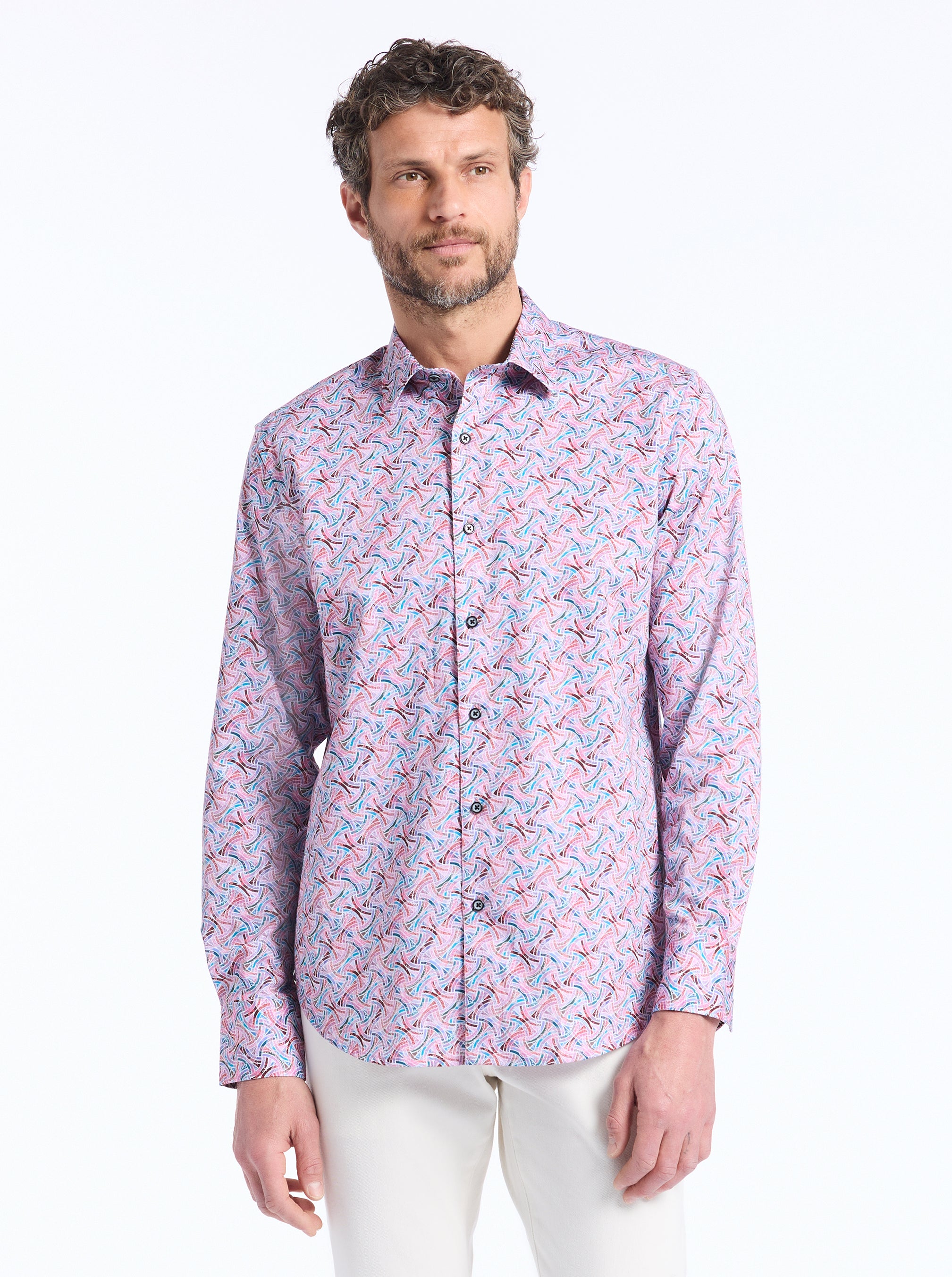 BRUCKNELL LONG SLEEVE BUTTON DOWN SHIRT