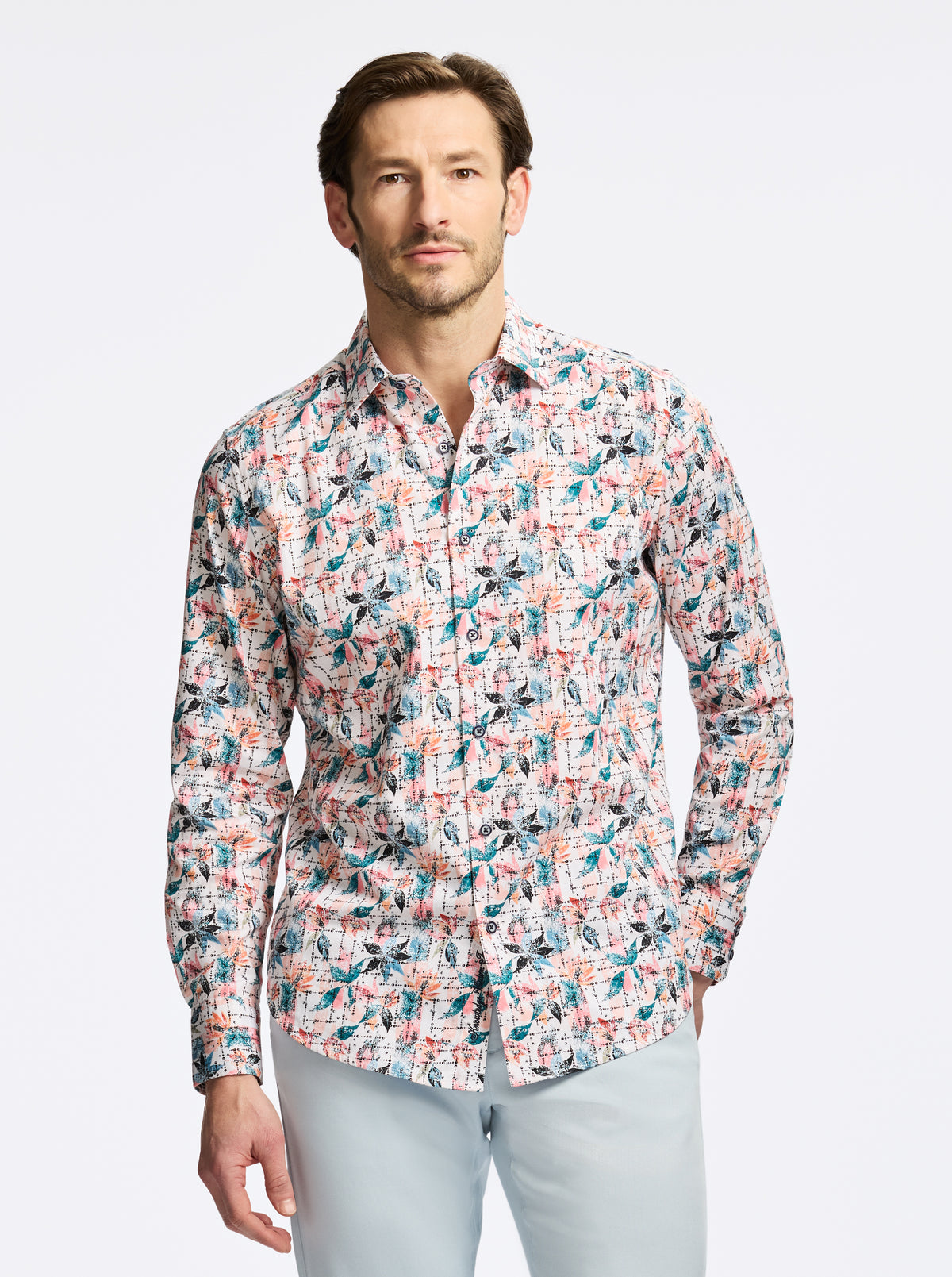 SPARGO LONG SLEEVE BUTTON DOWN SHIRT