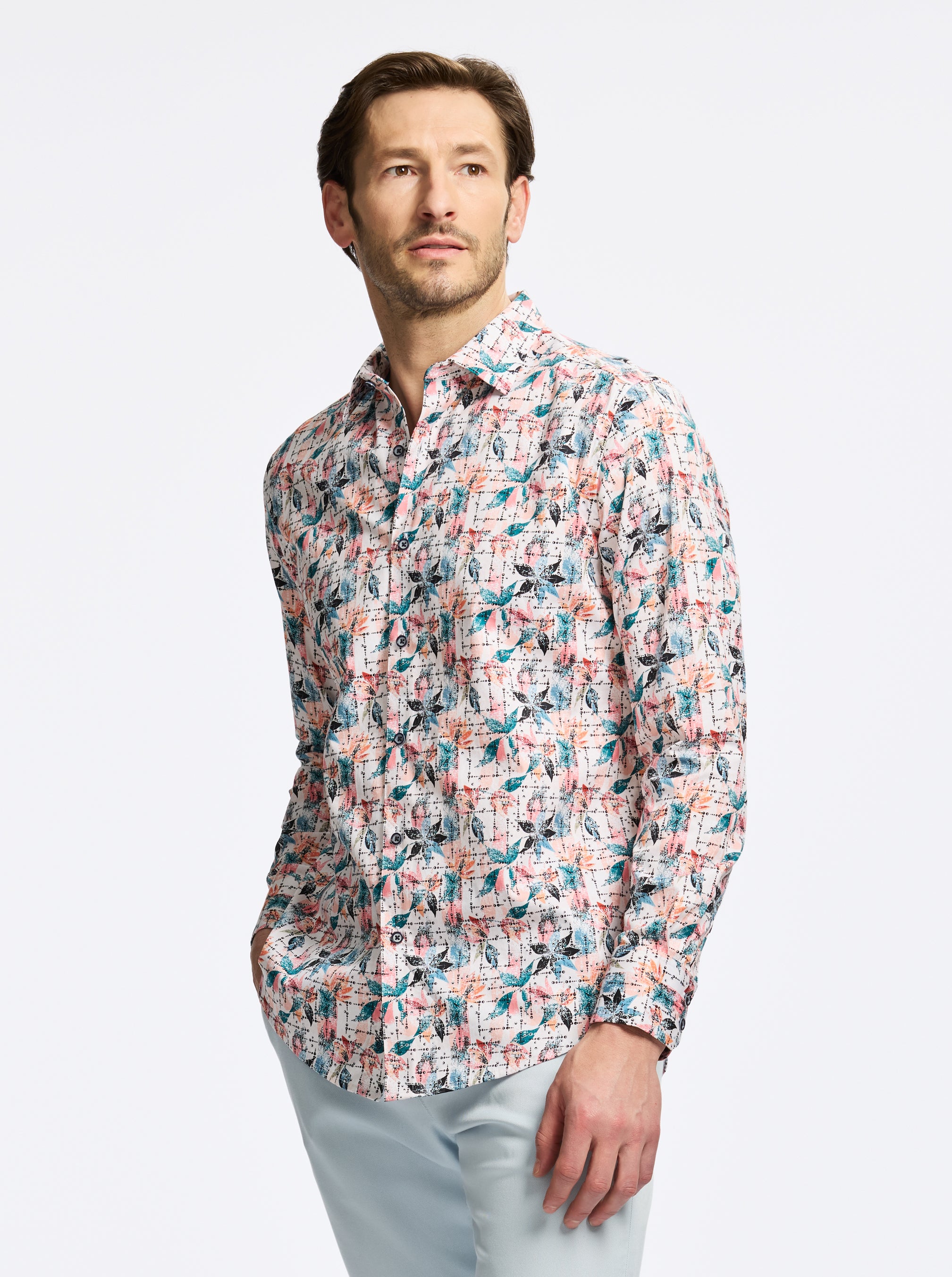 SPARGO LONG SLEEVE BUTTON DOWN SHIRT