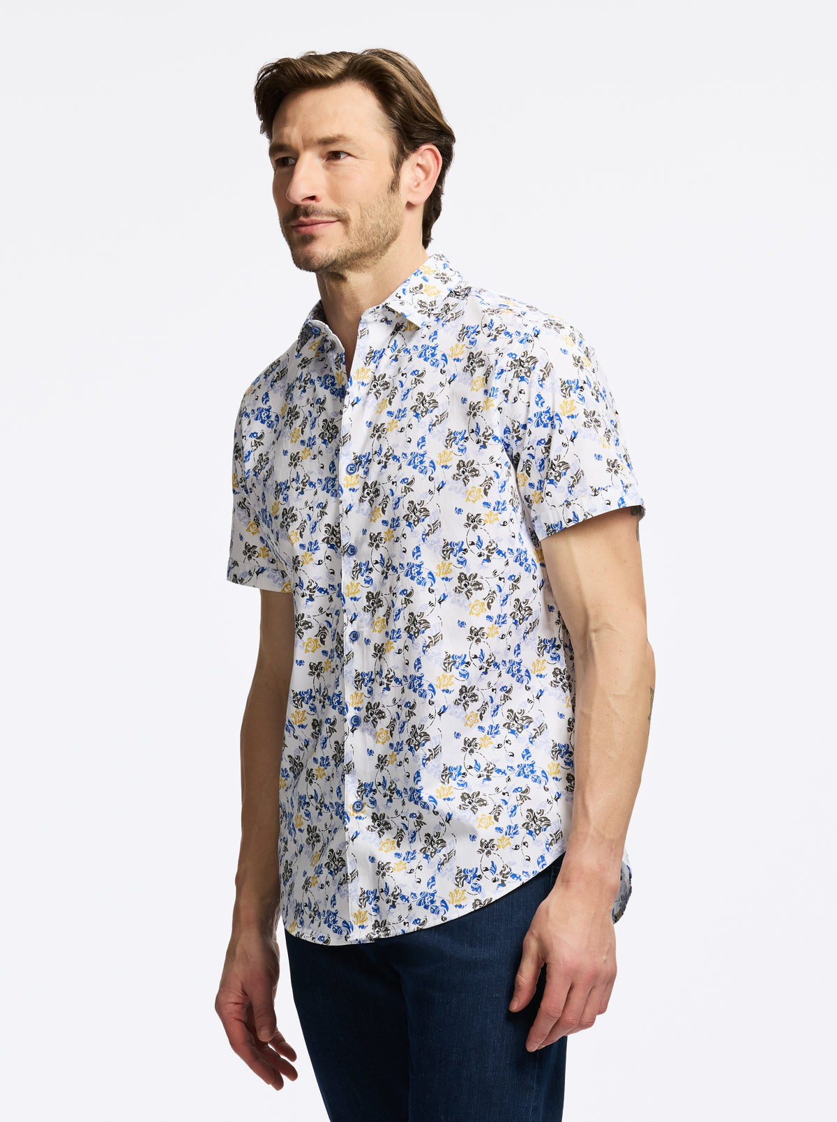 ALVIE SHORT SLEEVE BUTTON DOWN SHIRT