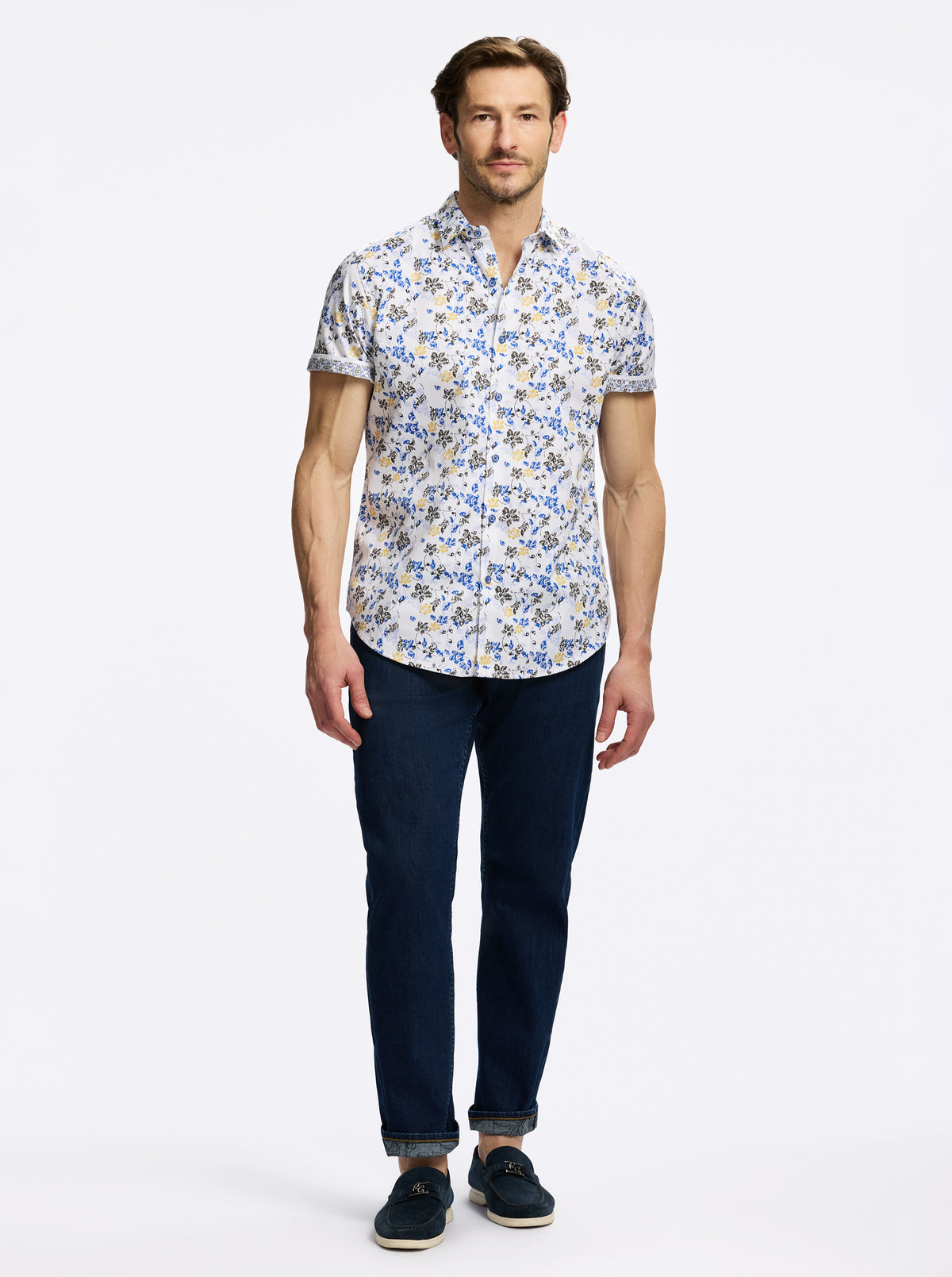 ALVIE SHORT SLEEVE BUTTON DOWN SHIRT