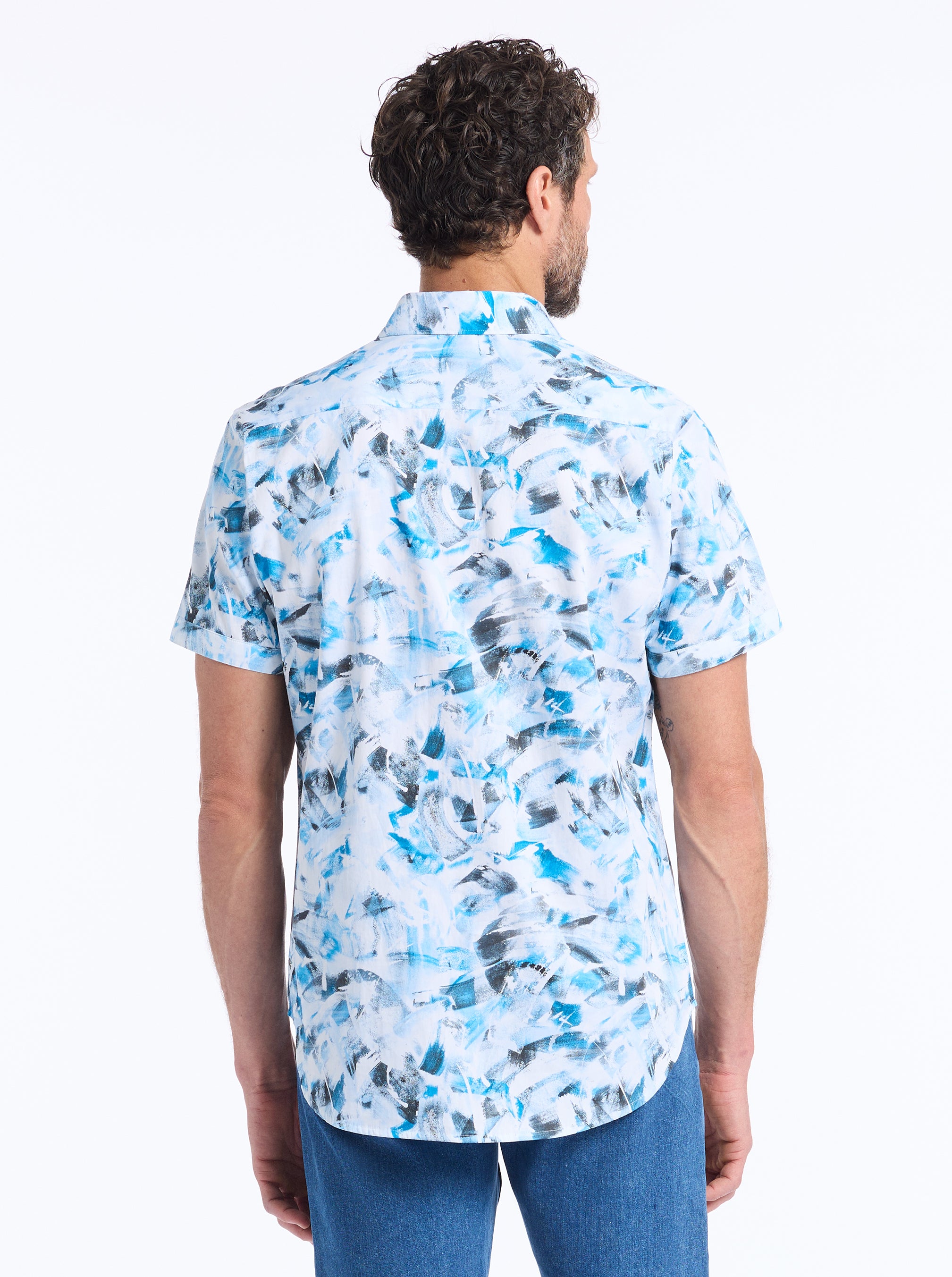 PARWAN SHORT SLEEVE BUTTON DOWN SHIRT