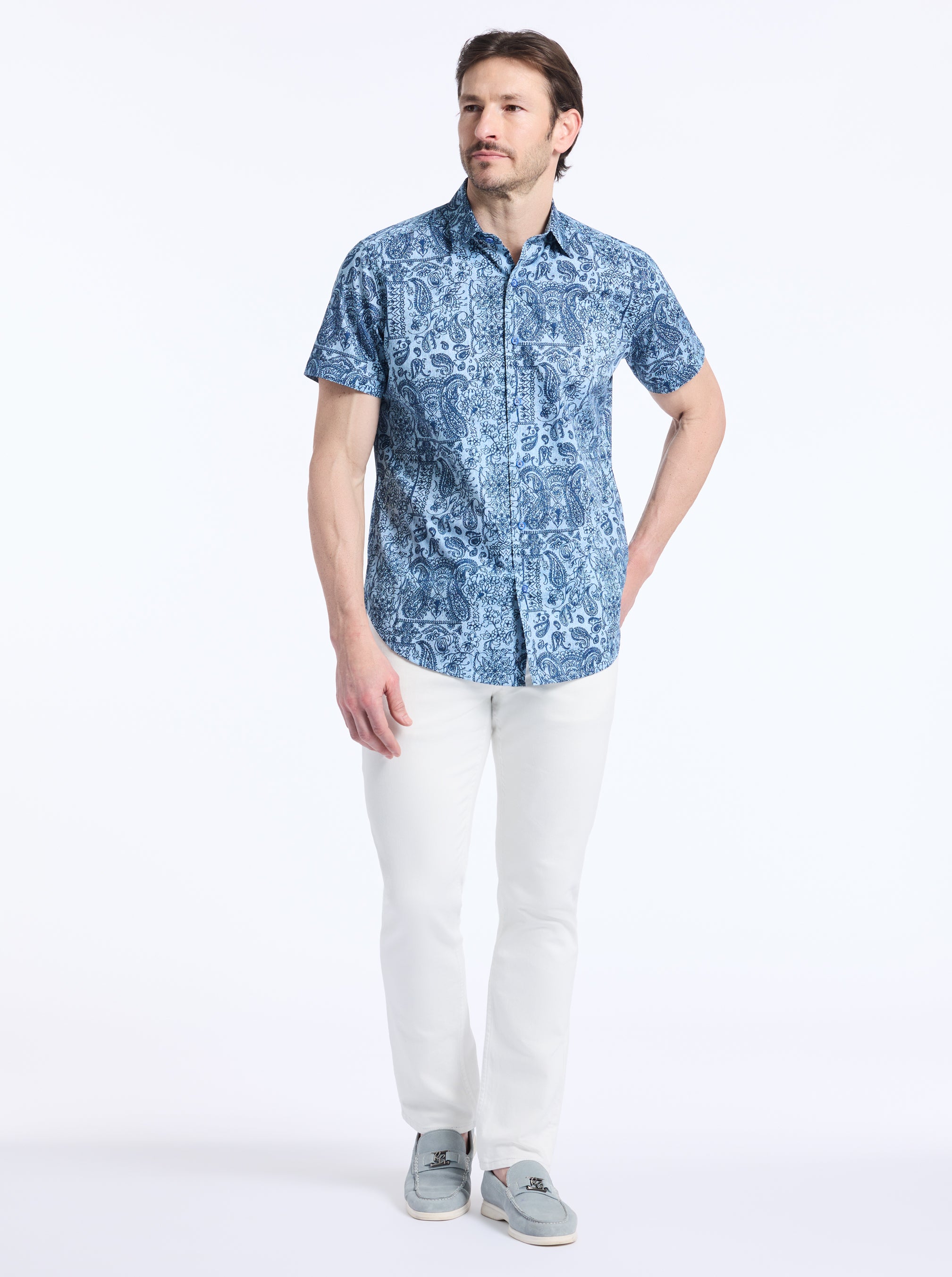 FRANKSTON SHORT SLEEVE BUTTON DOWN SHIRT