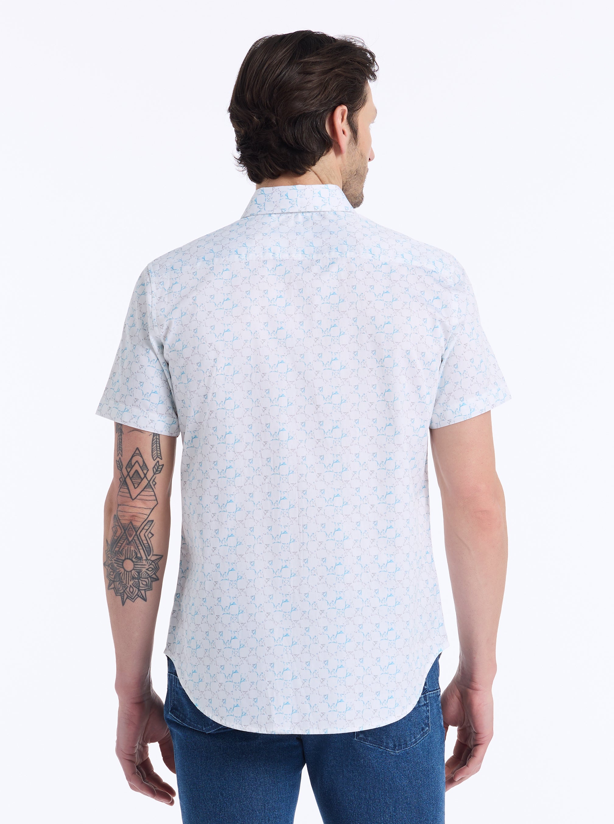 WARGAN SHORT SLEEVE BUTTON DOWN SHIRT