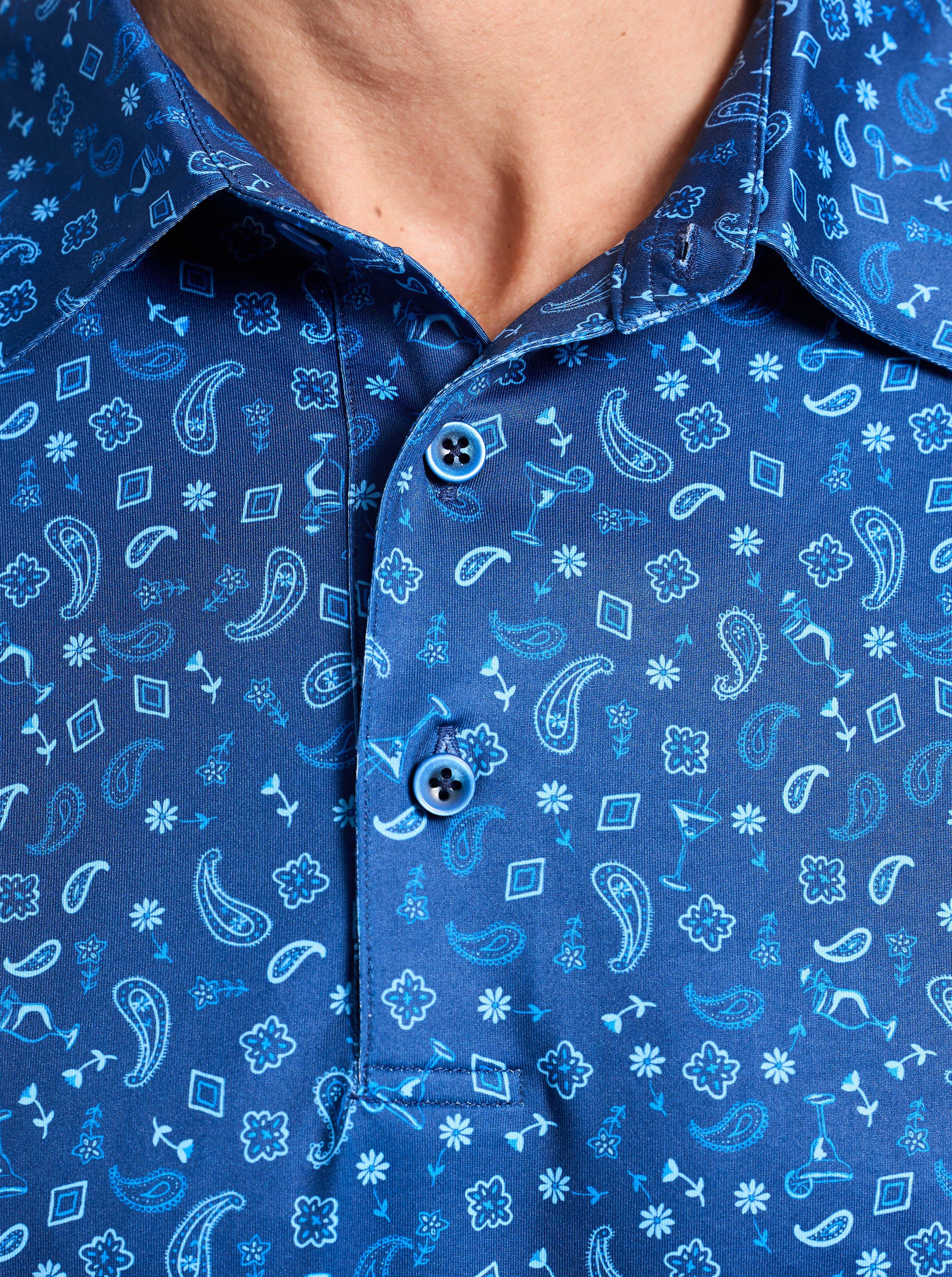 BANDANA DRINKS SHORT SLEEVE POLO