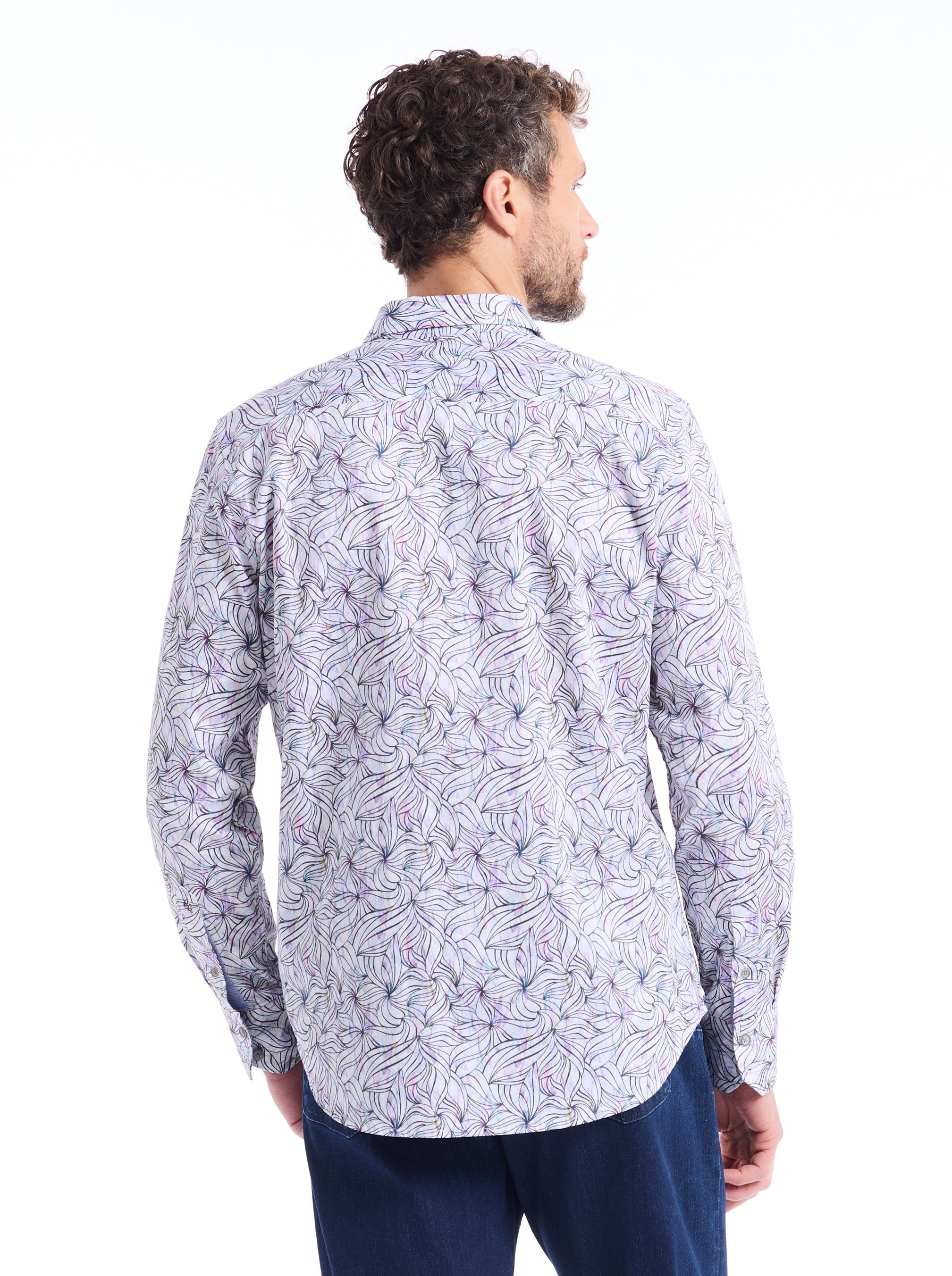 CHARVIL LONG SLEEVE BUTTON DOWN SHIRT
