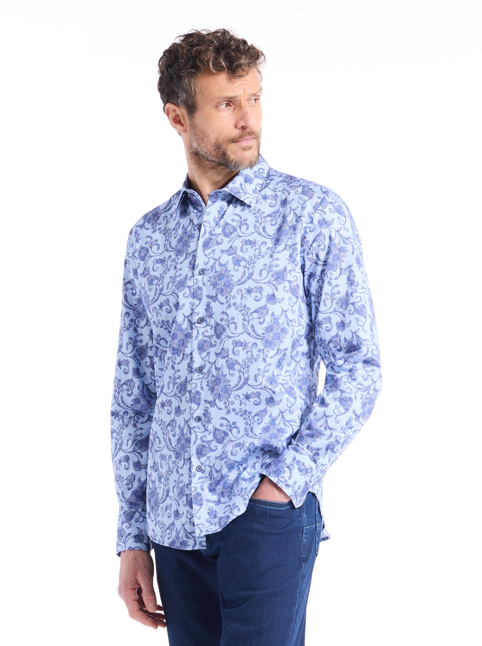 FARNDON LONG SLEEVE BUTTON DOWN SHIRT
